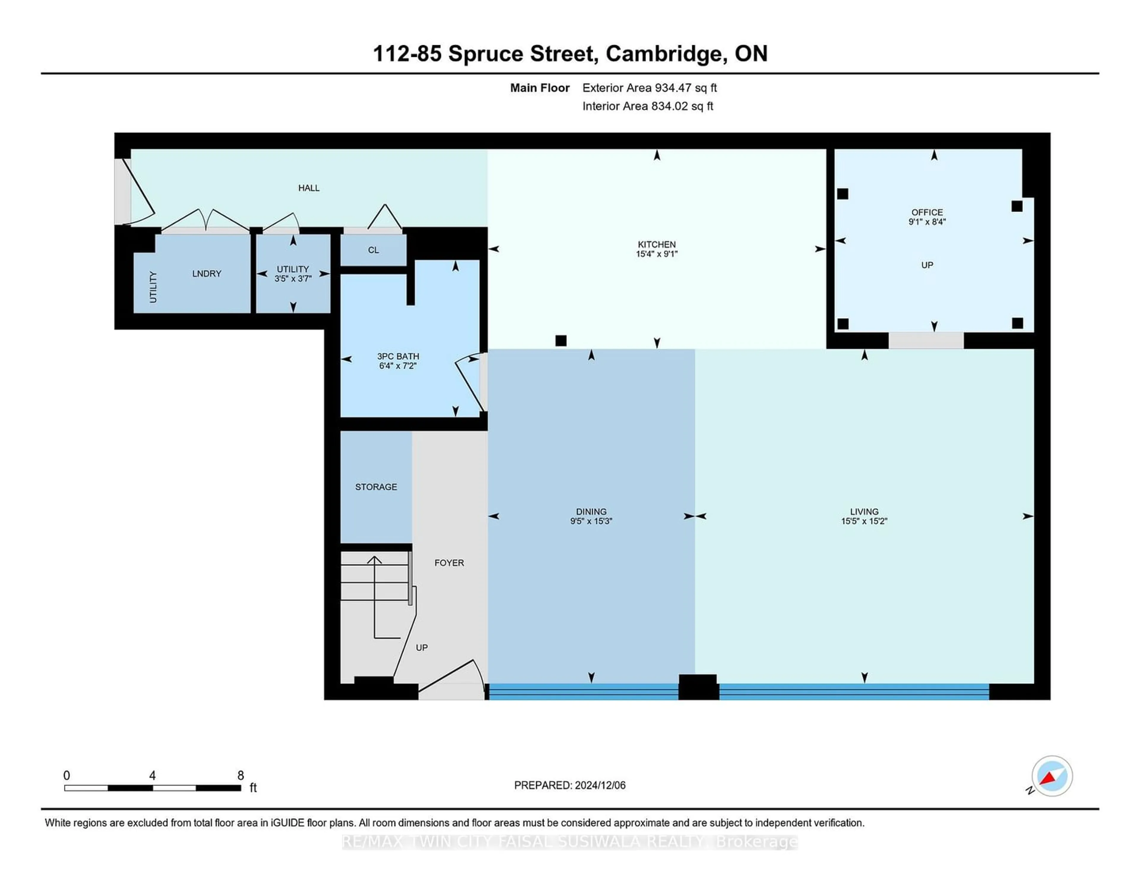 Floor plan for 85 Spruce St #112, Cambridge Ontario N1R 4K4