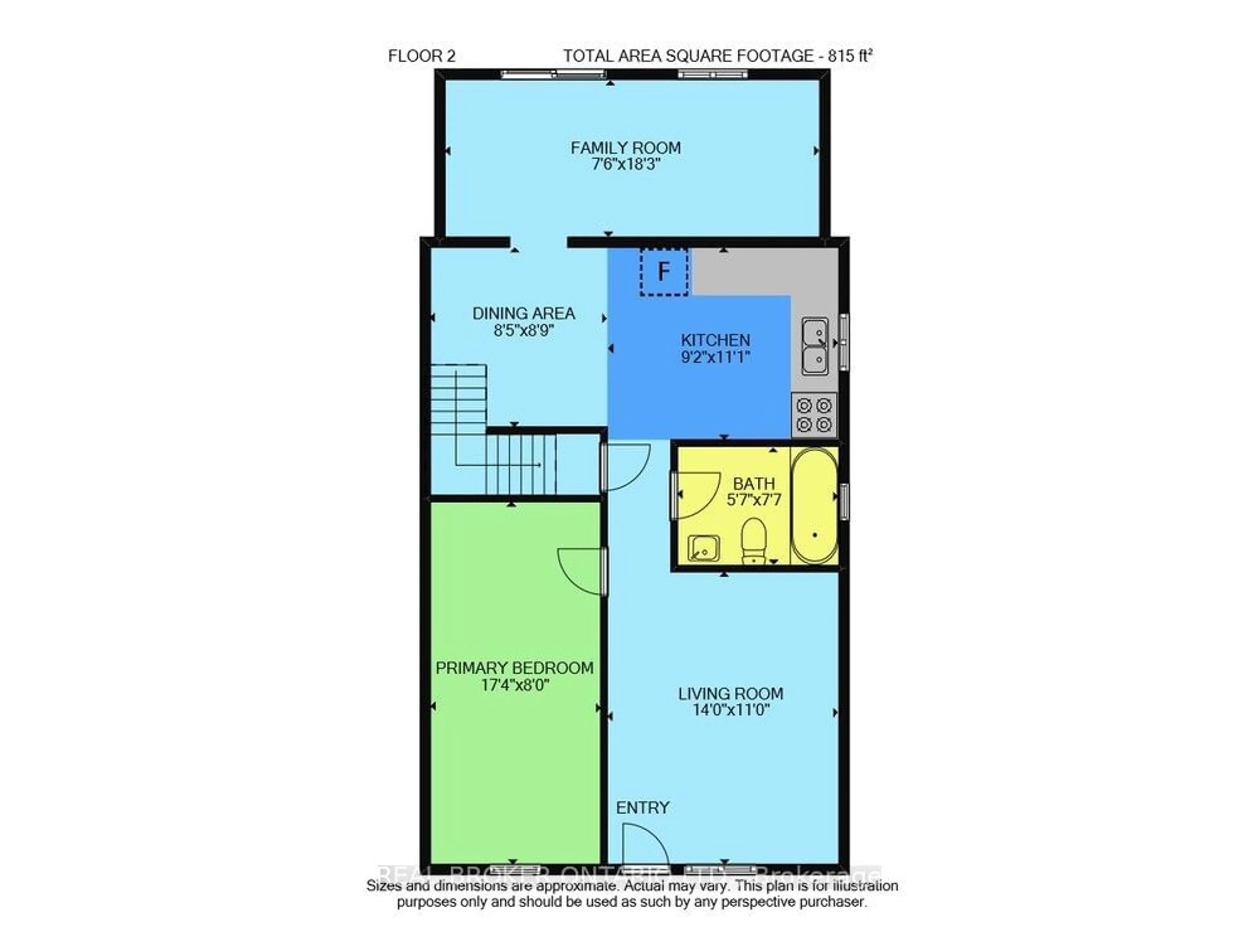 Floor plan for 417 Paling Ave, Hamilton Ontario L8H 5K3