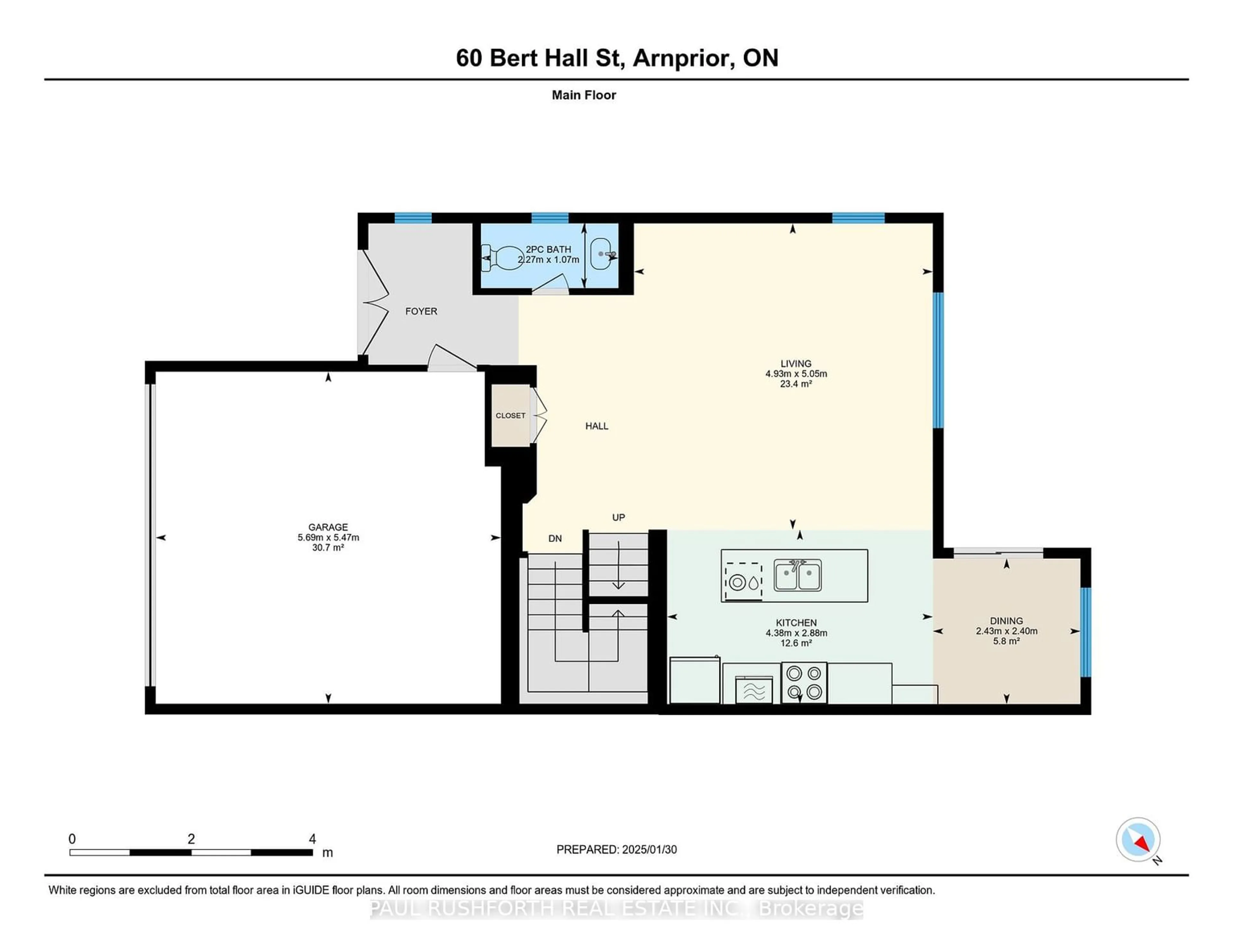 Floor plan for 60 Bert Hall St, Arnprior Ontario K2S 0G6