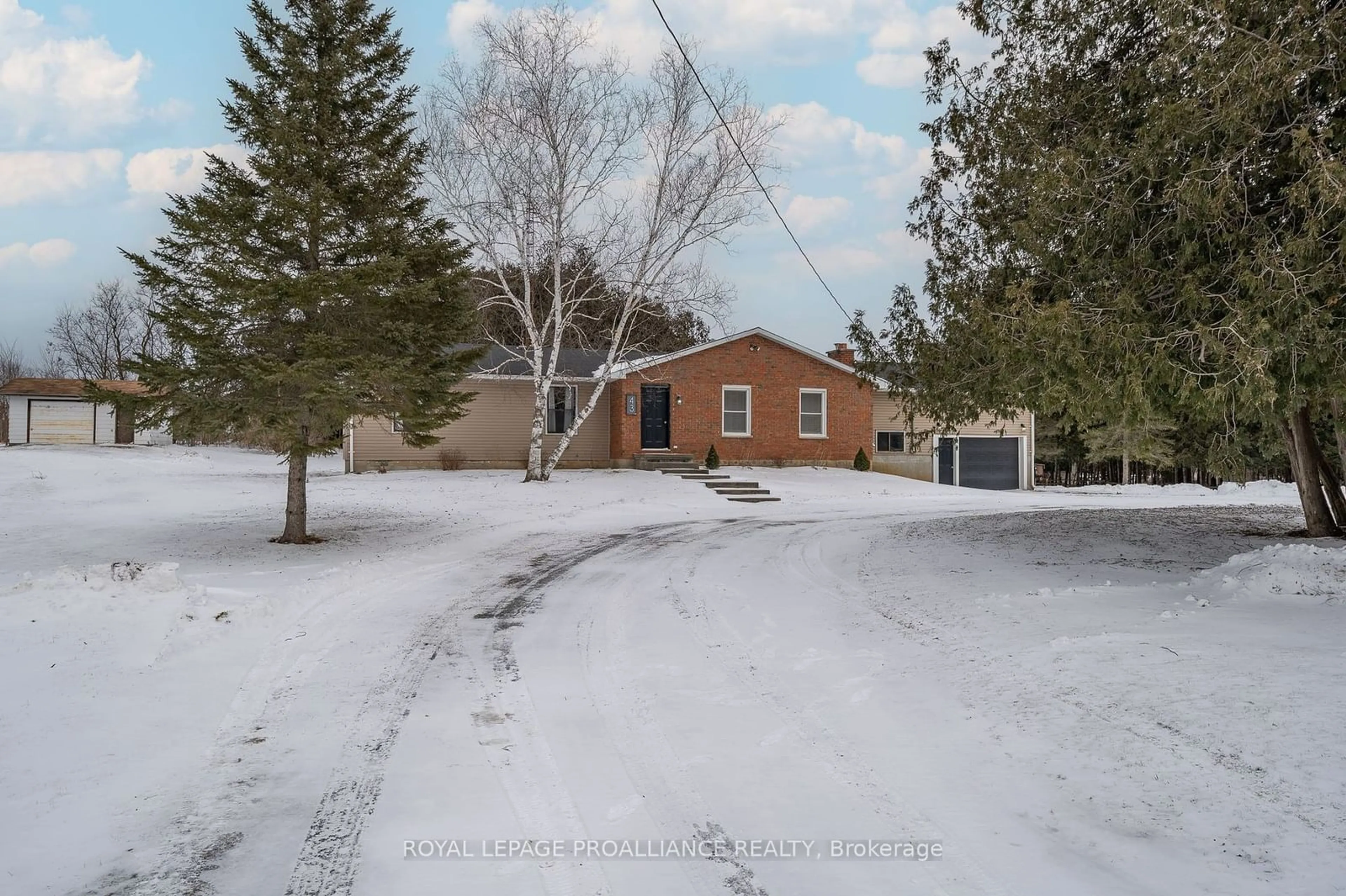 A pic from outside/outdoor area/front of a property/back of a property/a pic from drone, street for 43 Pine Grove Rd, Greater Napanee Ontario K0K 2W0