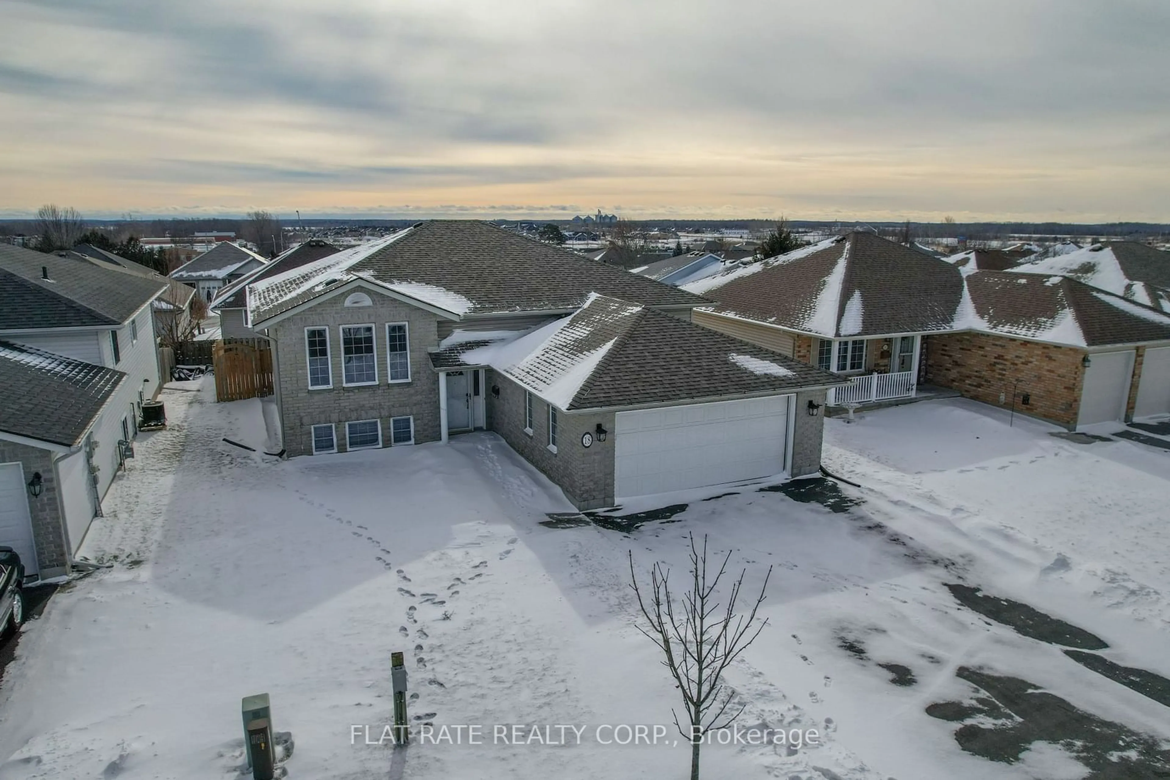 A pic from outside/outdoor area/front of a property/back of a property/a pic from drone, street for 18 BELLYOU Lane, Quinte West Ontario K8V 6W4