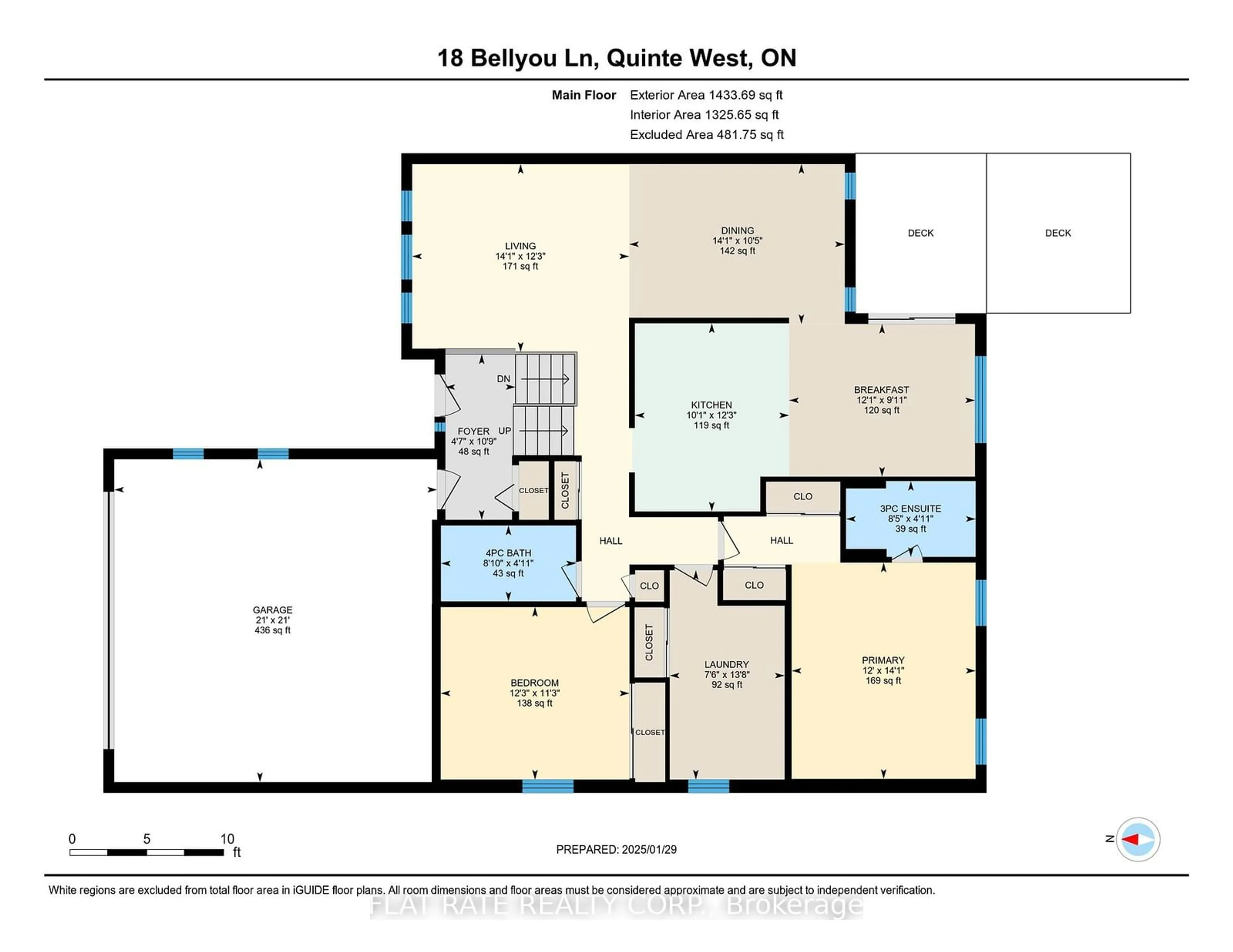 Floor plan for 18 BELLYOU Lane, Quinte West Ontario K8V 6W4