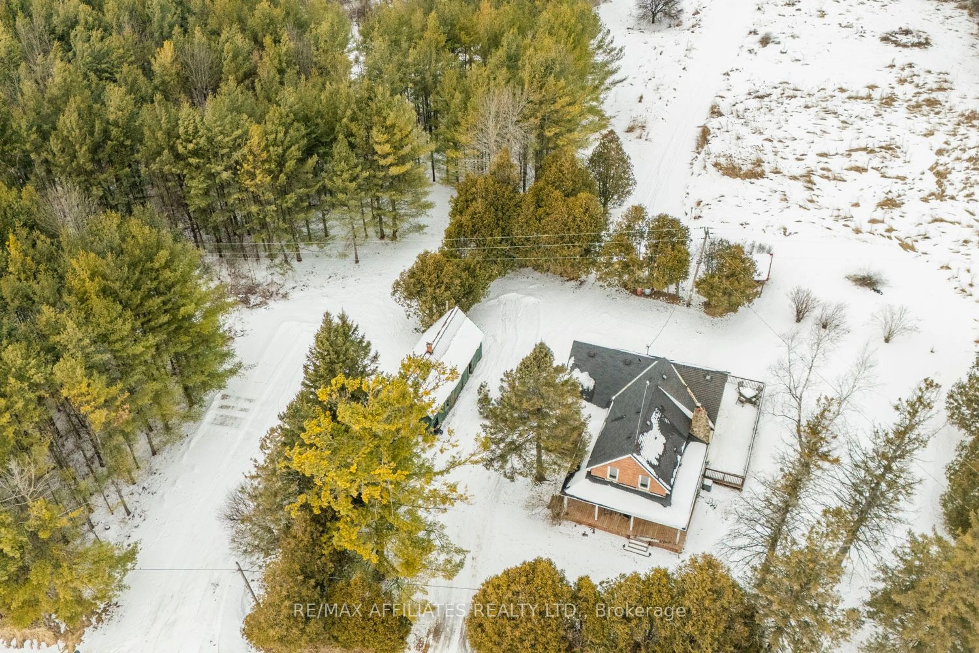 A pic from outside/outdoor area/front of a property/back of a property/a pic from drone, forest/trees view for 9436 Branch Rd, Rr#2 Rd, Augusta Ontario K0G 1R0