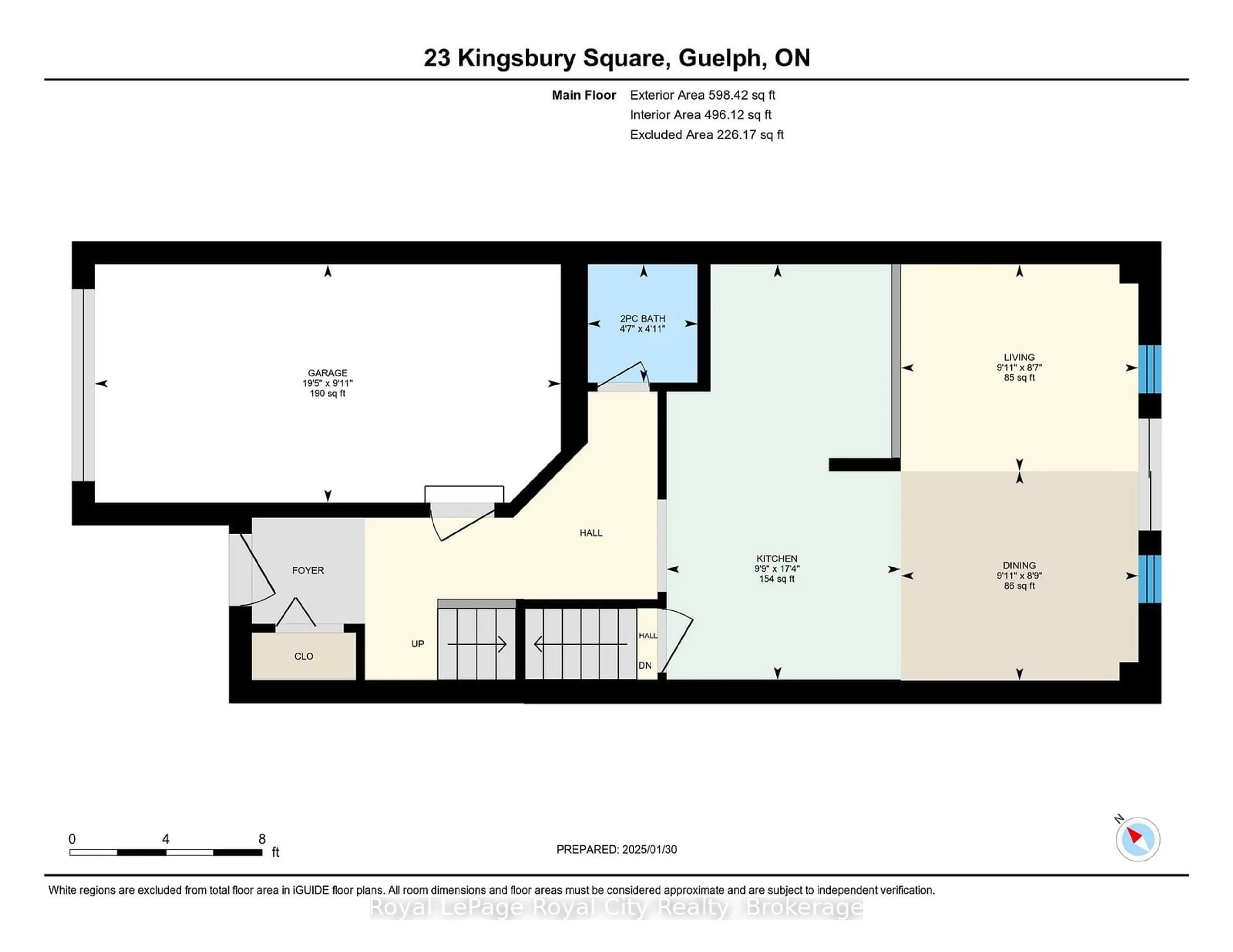 Floor plan for 23 Kingsbury Sq #23K, Guelph Ontario N1L 0K6