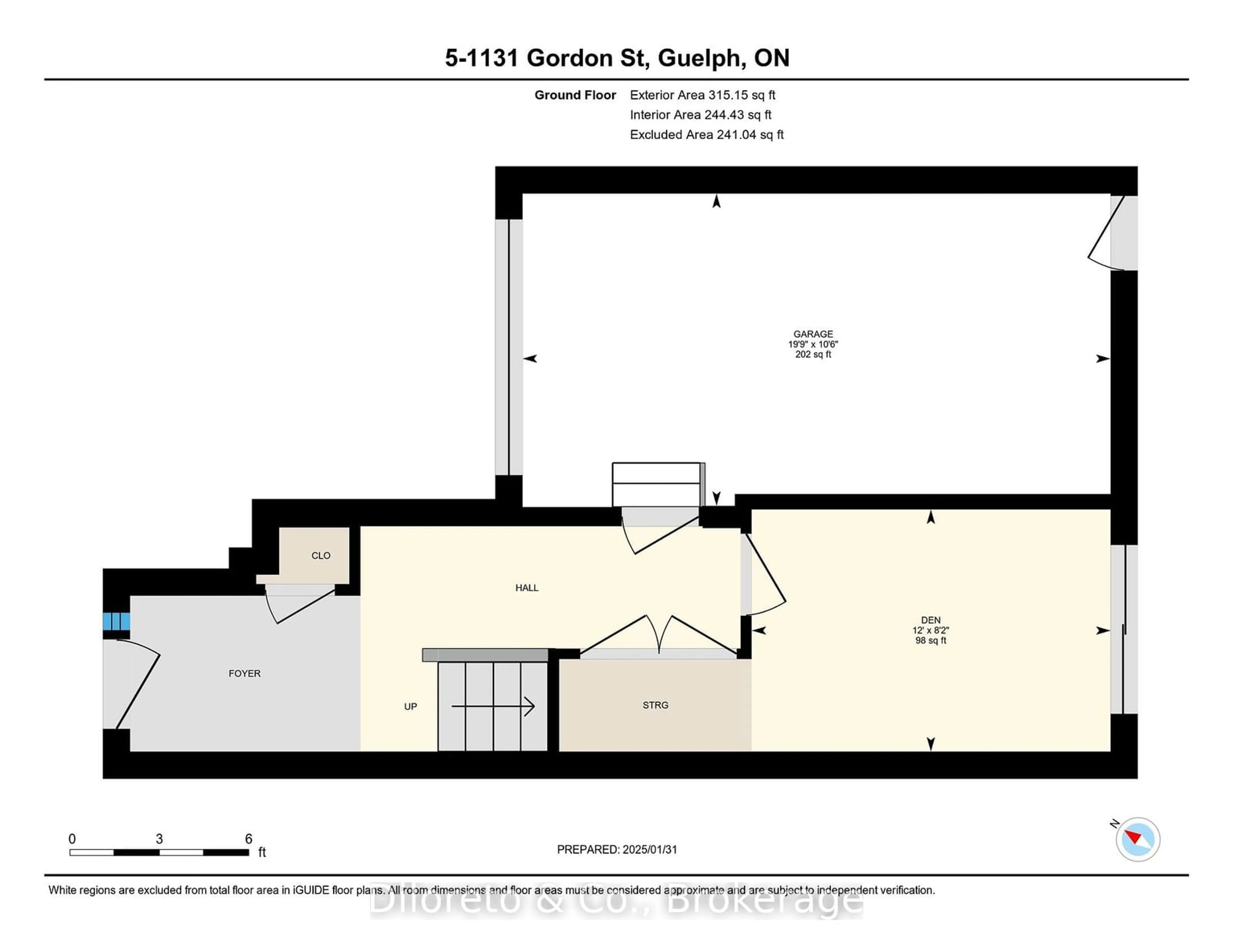 Floor plan for 1131 Gordon St #5, Guelph Ontario N1L 1H2