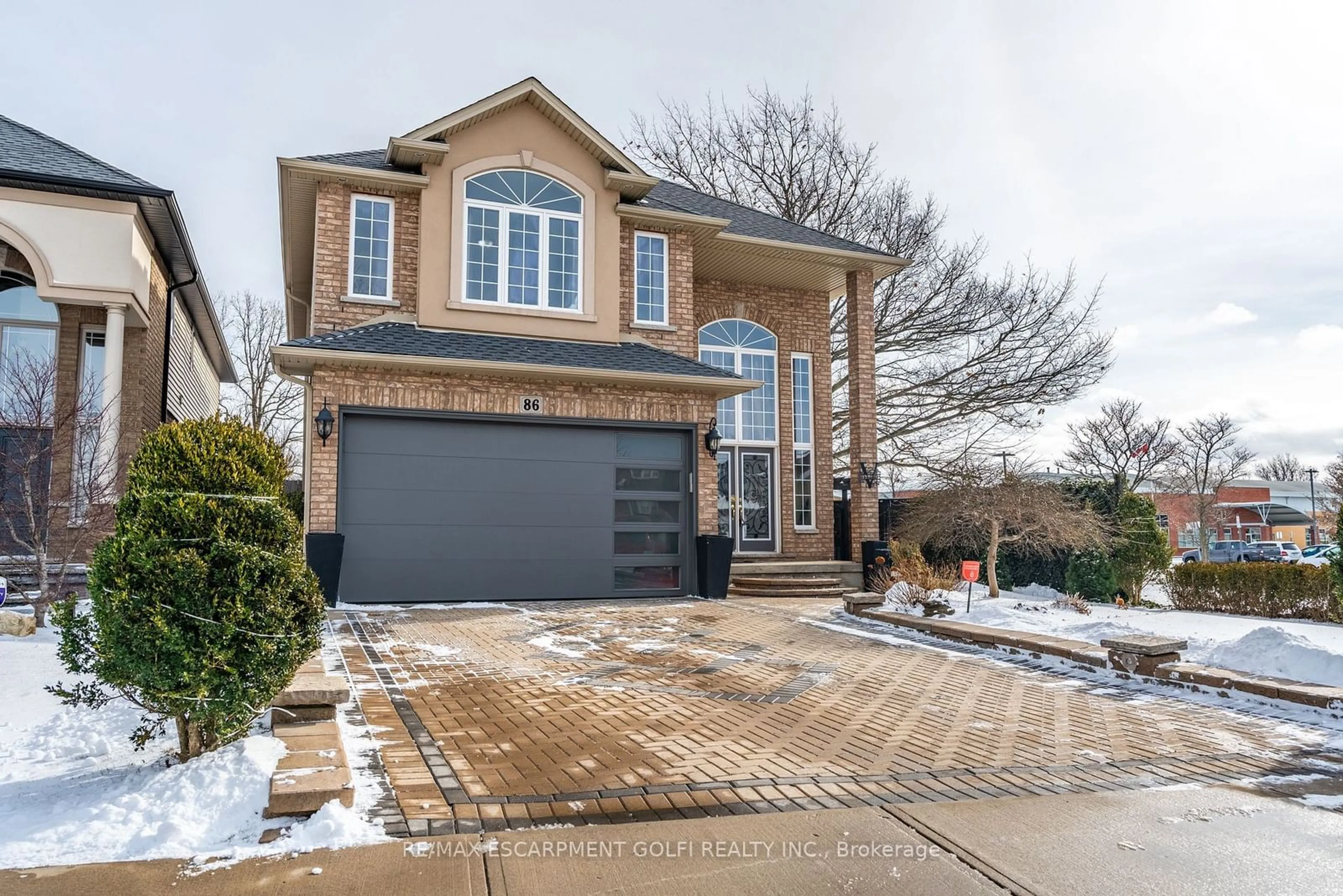 Home with brick exterior material, street for 86 Templemead Dr, Hamilton Ontario L8W 3G4