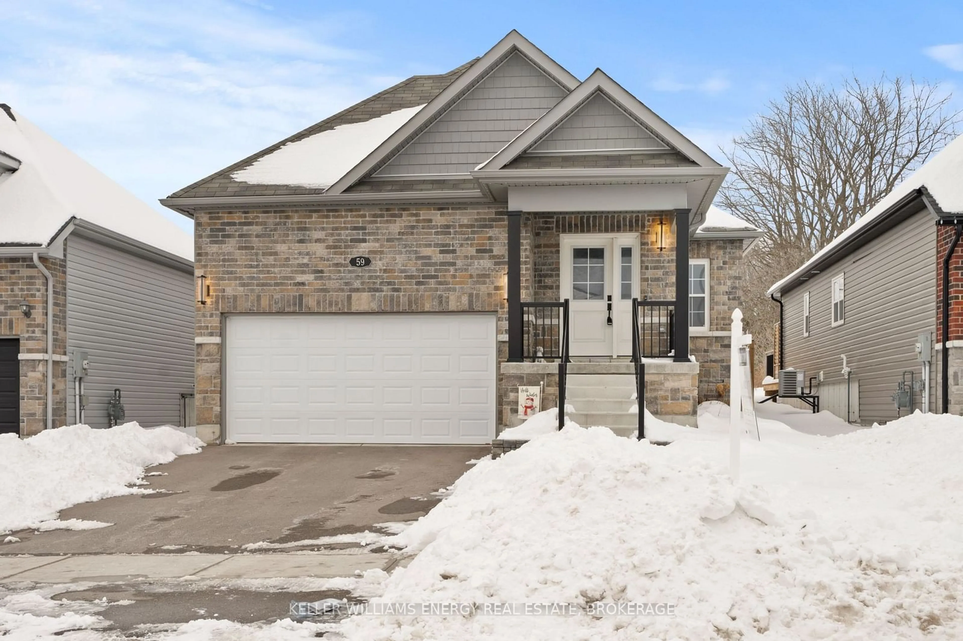 Home with brick exterior material, street for 59 Cortland Way, Brighton Ontario K0K 1H0