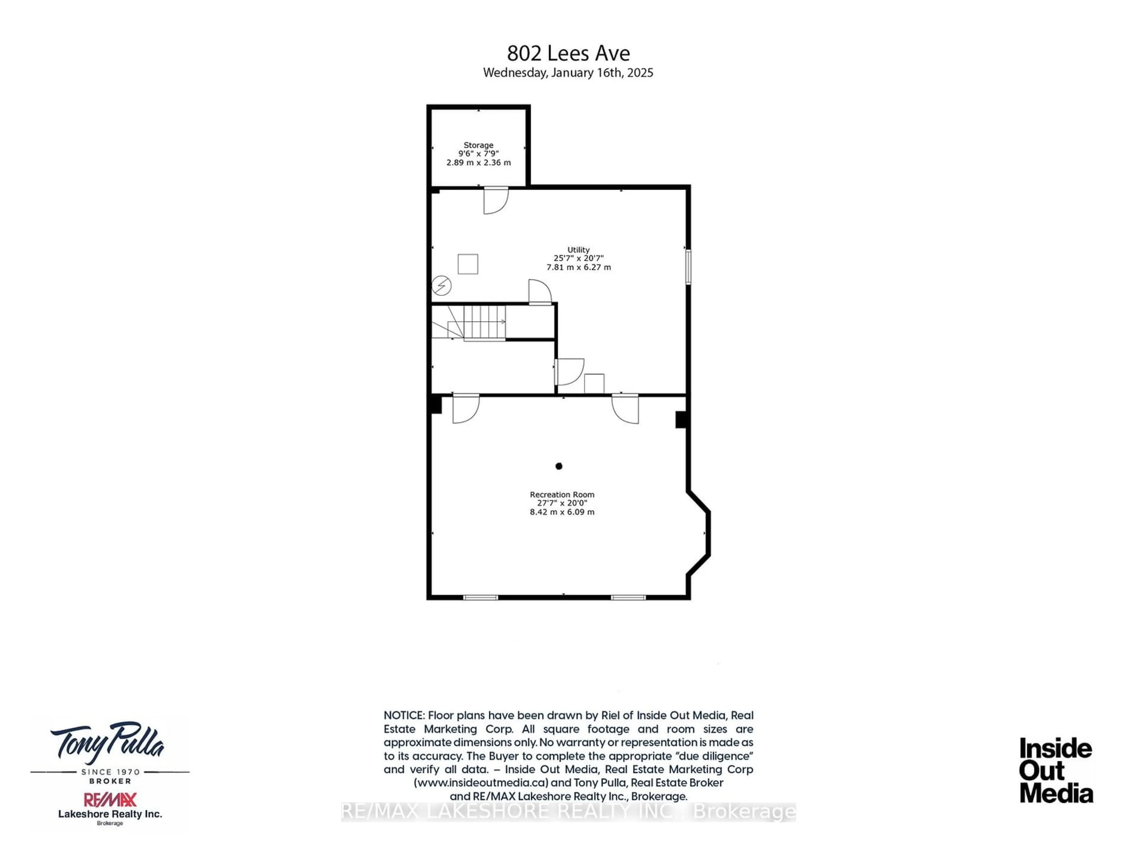 Floor plan for 802 LEES Ave, Cobourg Ontario K9A 0G4