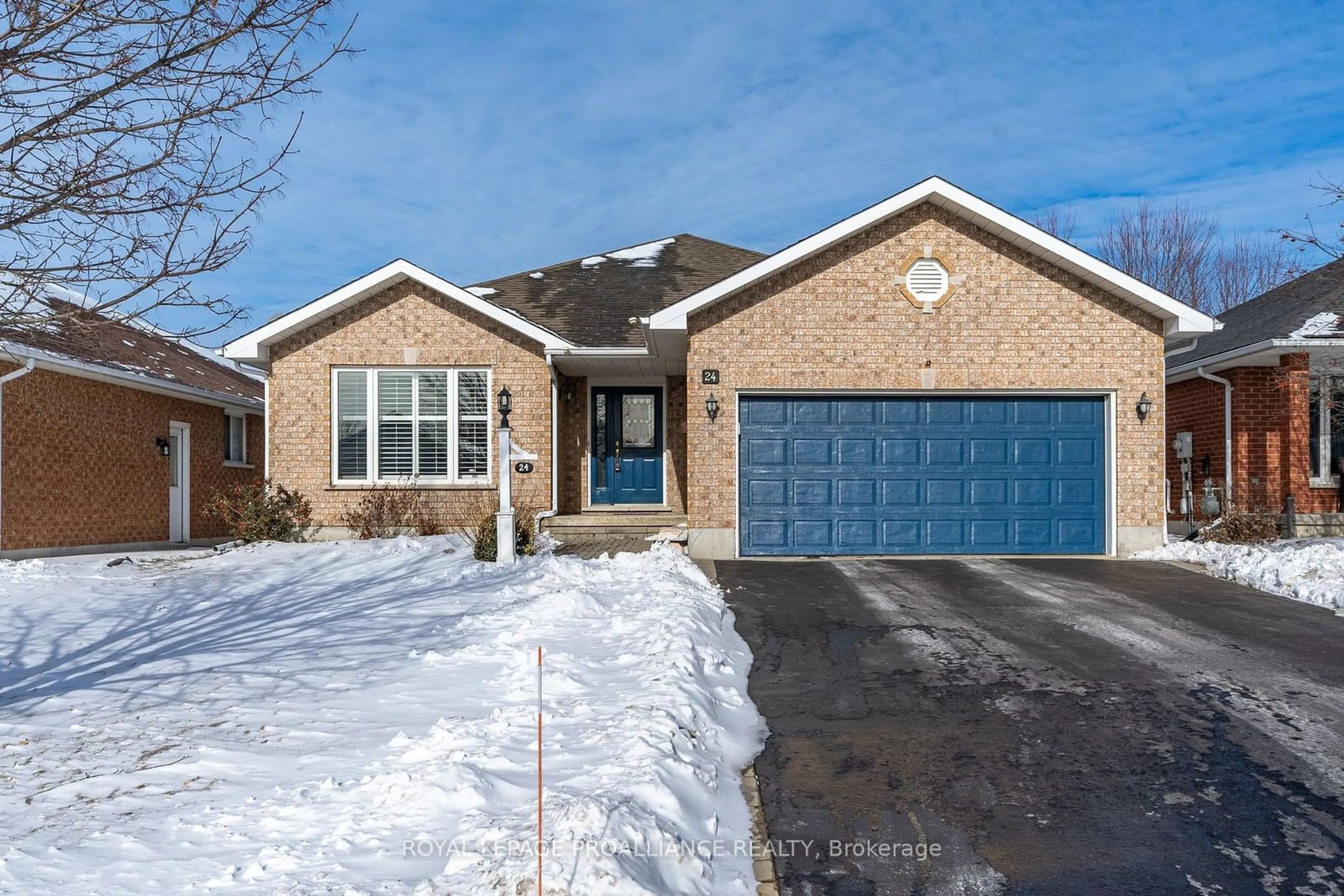 Home with brick exterior material, street for 24 Hickory Grve, Belleville Ontario K8N 5Y1