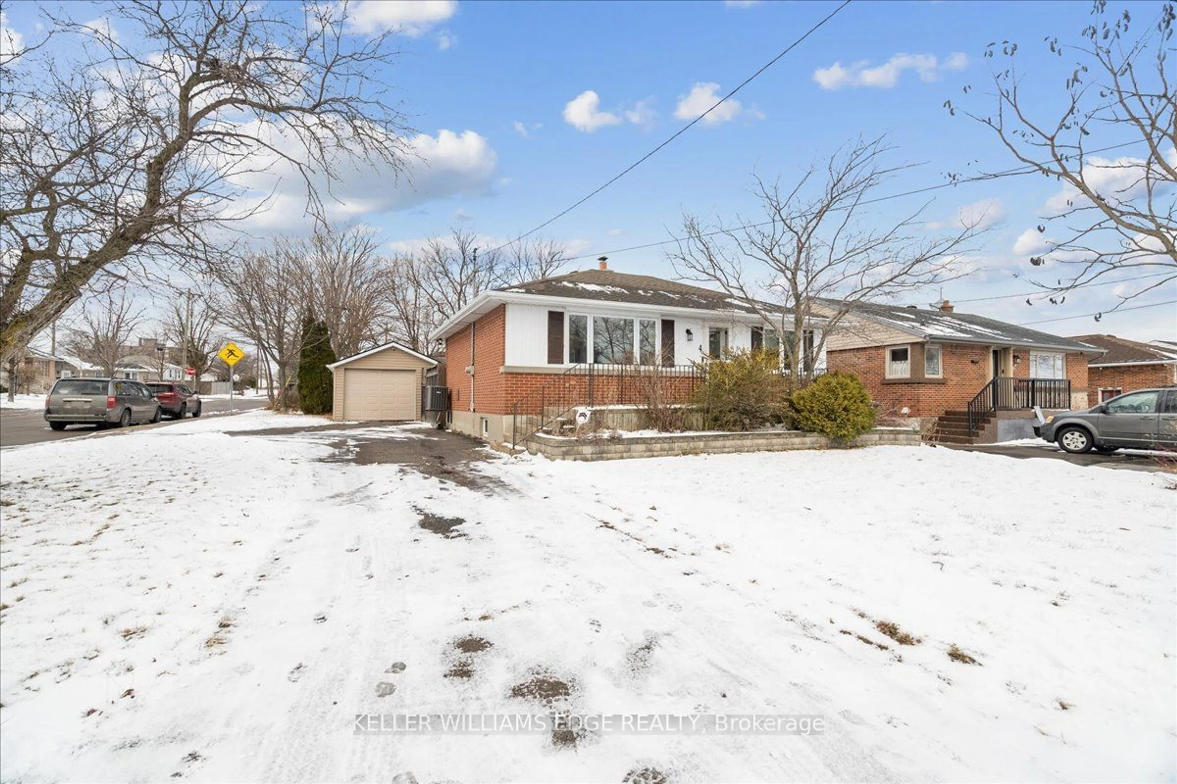 Home with brick exterior material, street for 4 Fernwood Cres, Hamilton Ontario L8T 3L1