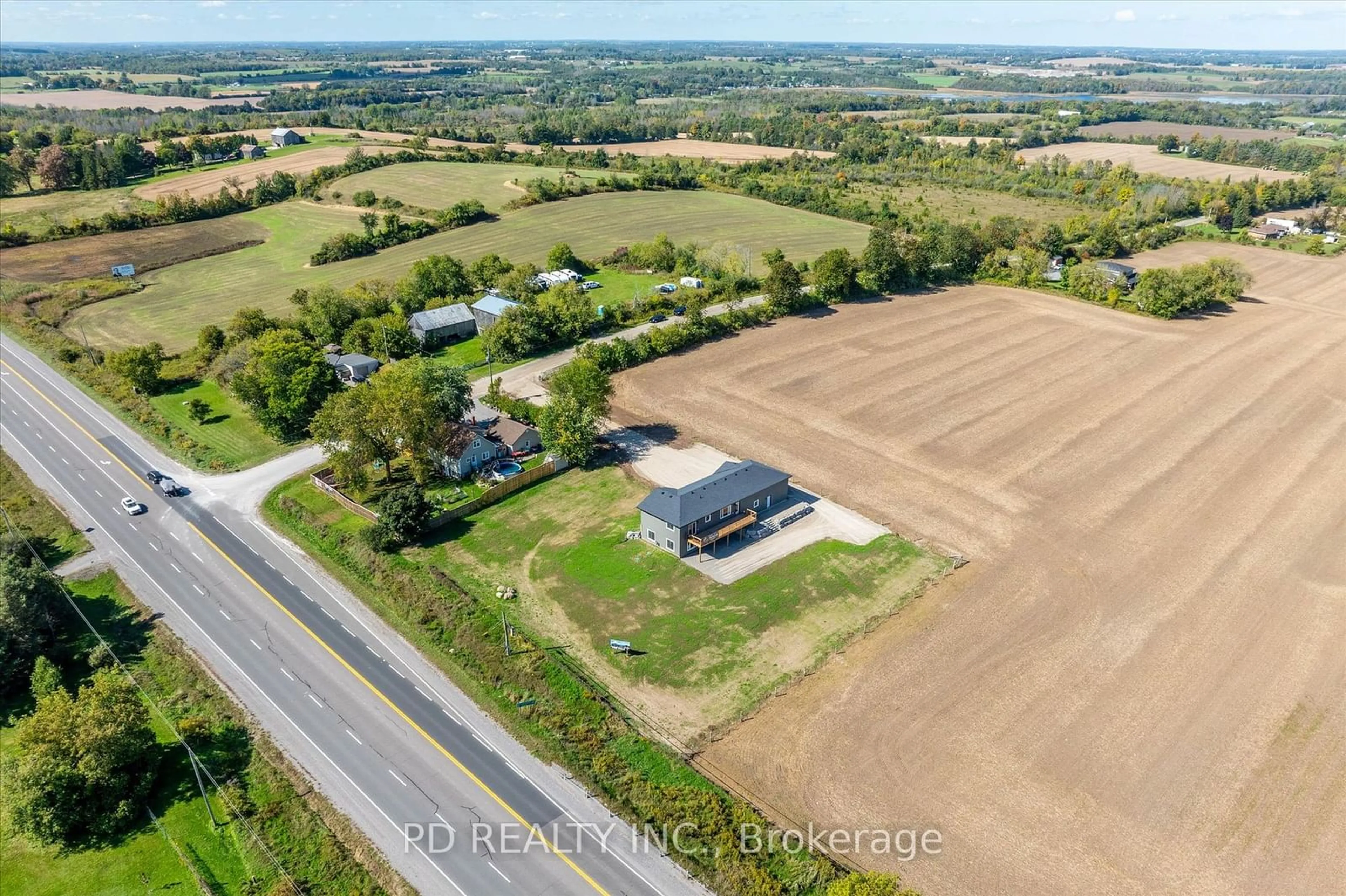 A pic from outside/outdoor area/front of a property/back of a property/a pic from drone, building for 8 Acrevale Rd, Kawartha Lakes Ontario K0L 2W0