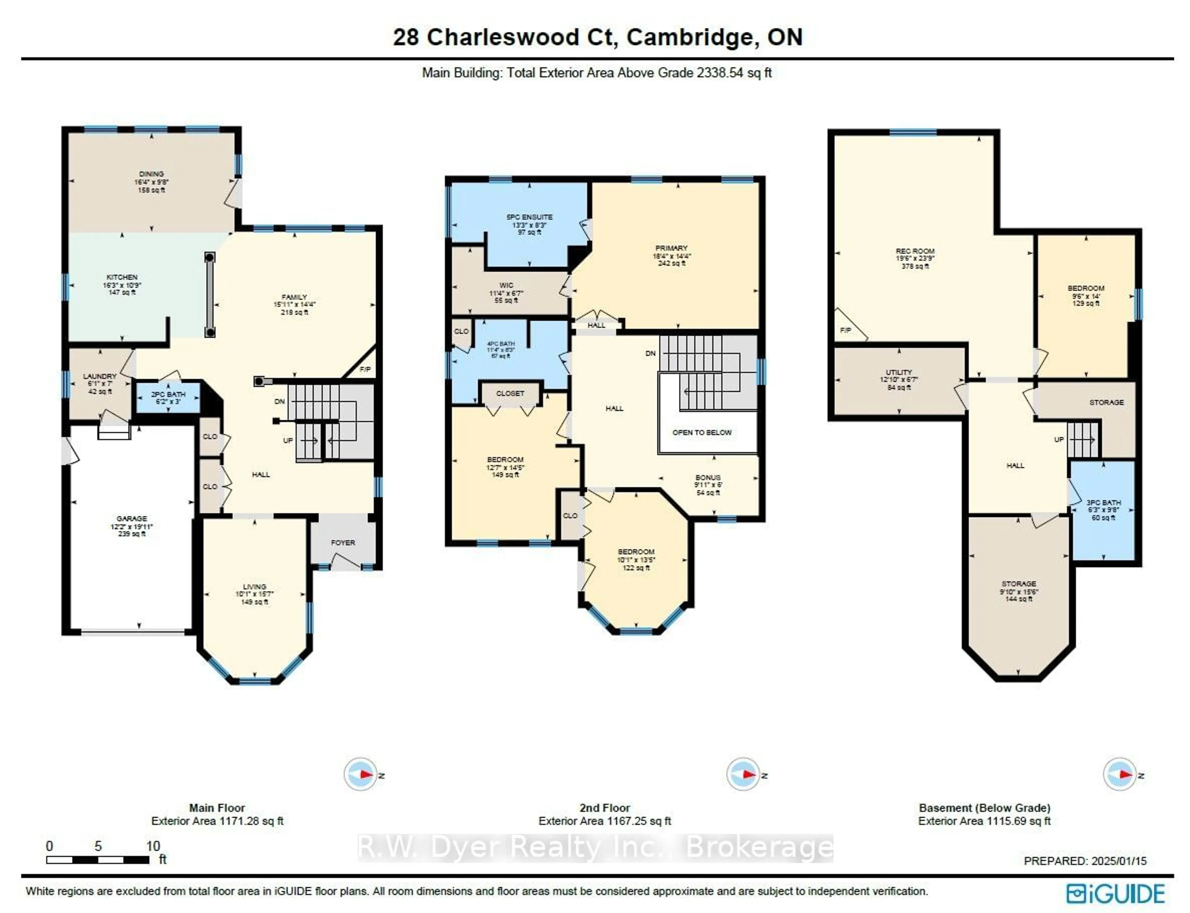 Floor plan for 28 Charleswood Crt, Cambridge Ontario N3C 4K9