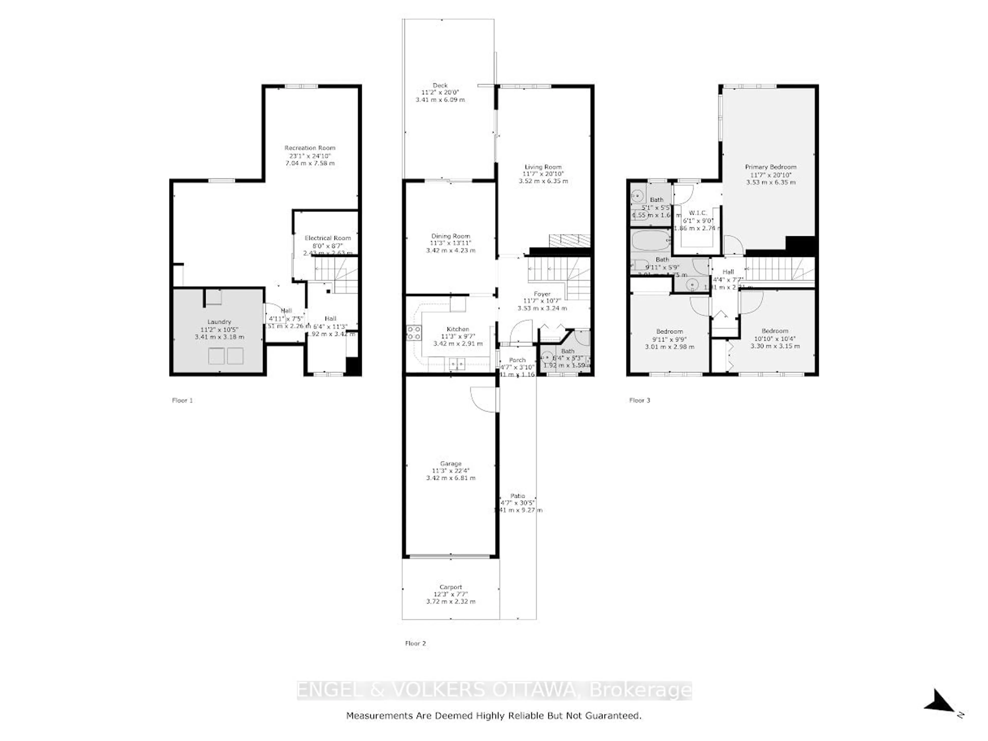 Floor plan for 280 Mcclellan Rd #52, South of Baseline to Knoxdale Ontario K2H 8P8