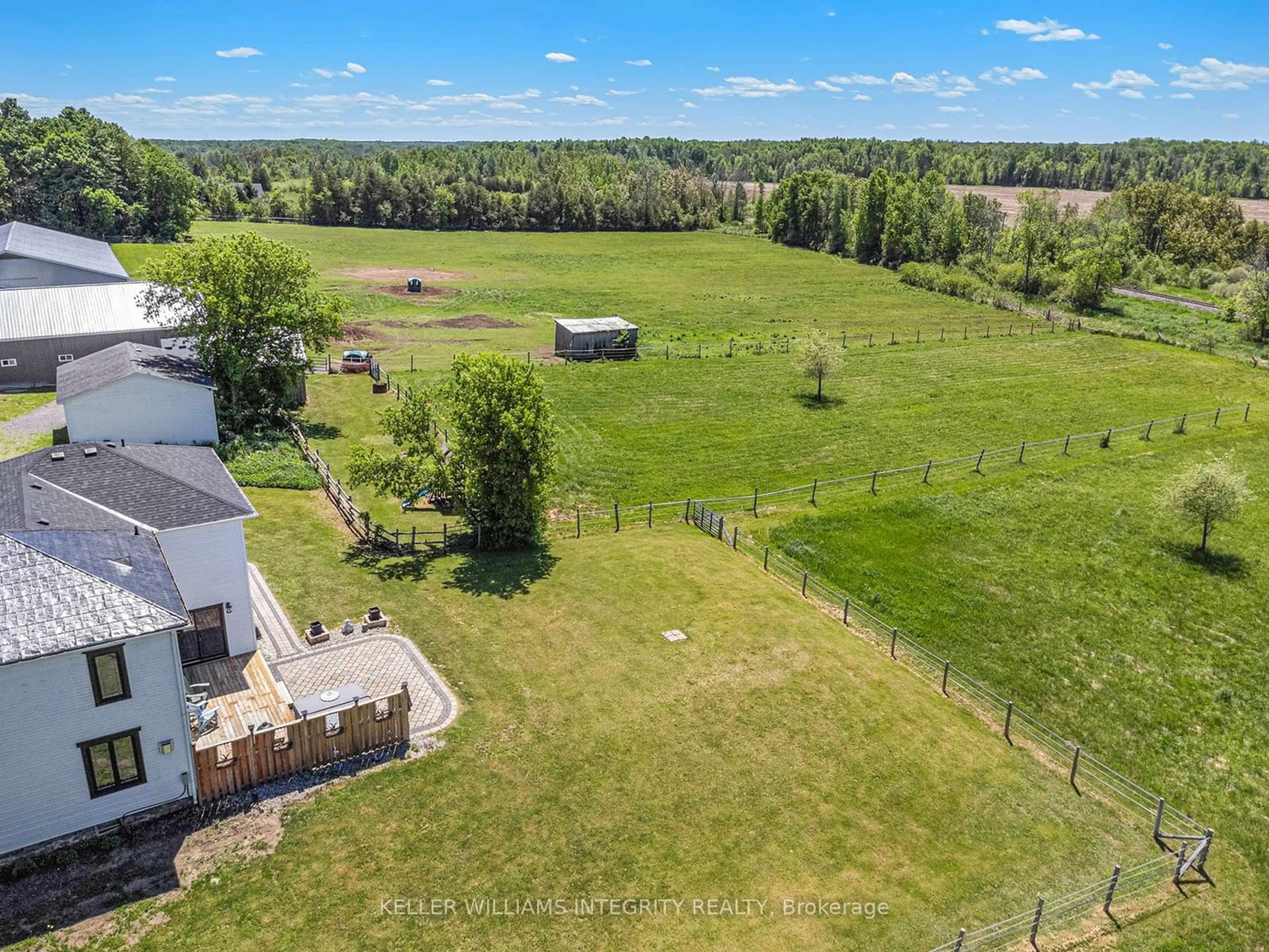 A pic from outside/outdoor area/front of a property/back of a property/a pic from drone, water/lake/river/ocean view for 980 BLACK Rd, North Grenville Ontario K0G 1T0