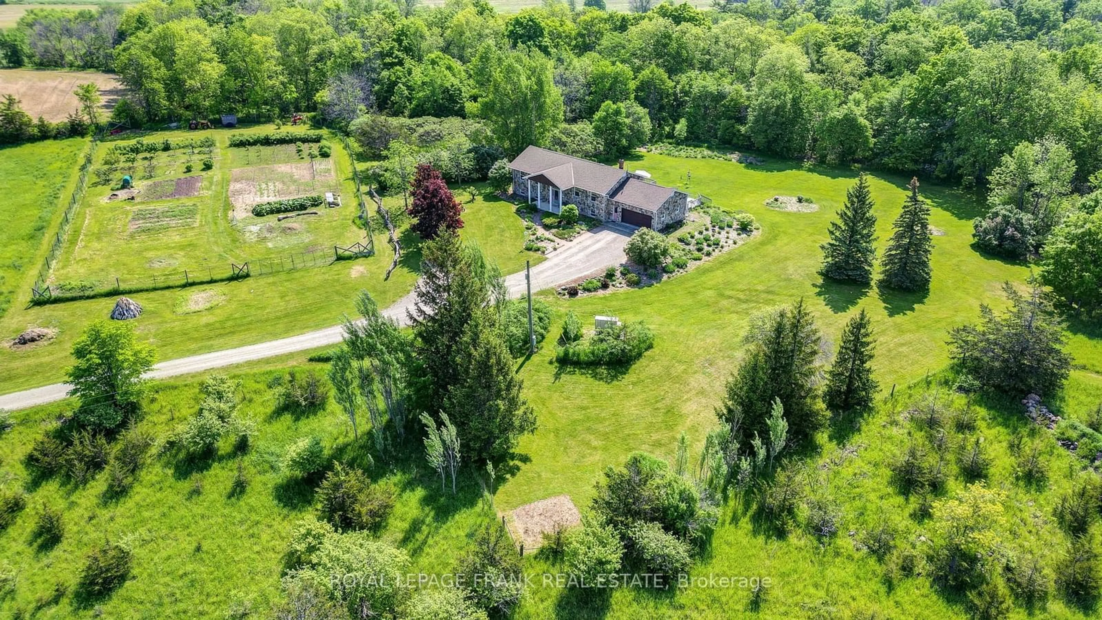 A pic from outside/outdoor area/front of a property/back of a property/a pic from drone, unknown for 3071 5th Line E, Trent Hills Ontario K0L 1L0