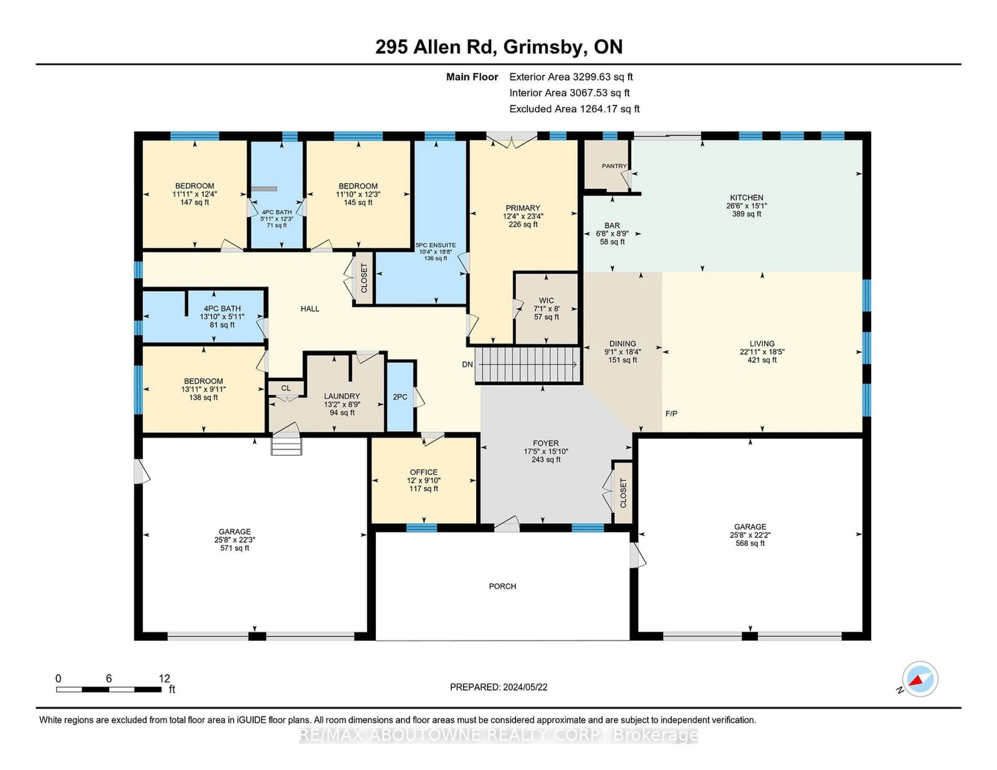 Floor plan for 295 Allen Rd, Grimsby Ontario L3M 4E7