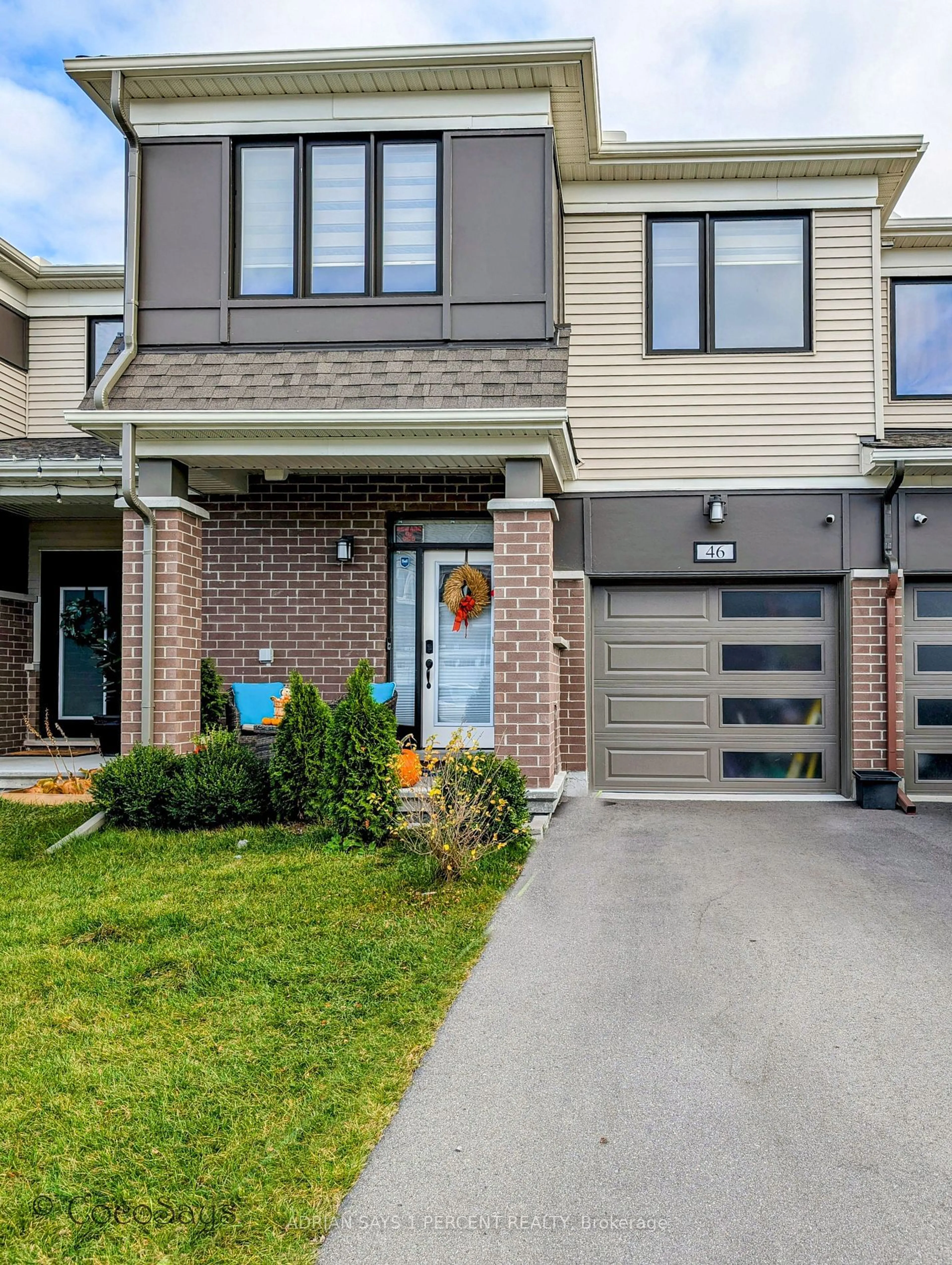 Home with brick exterior material, street for 46 BERMONDSEY Way, Stittsville - Munster - Richmond Ontario K2S 2Y7