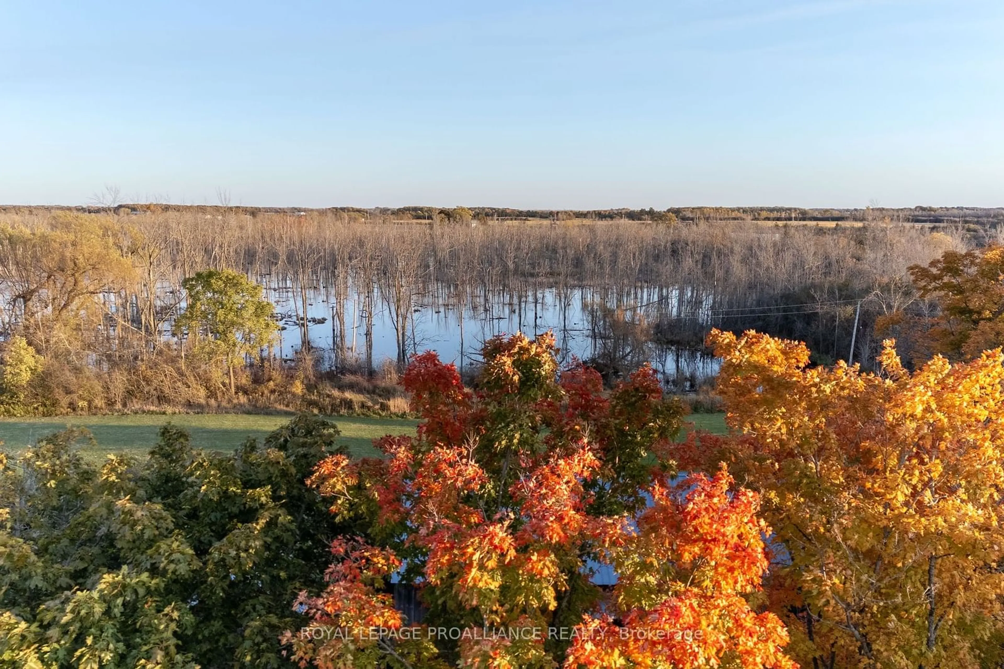 A pic from outside/outdoor area/front of a property/back of a property/a pic from drone, water/lake/river/ocean view for 141 Station Rd, Prince Edward County Ontario K0K 2J0