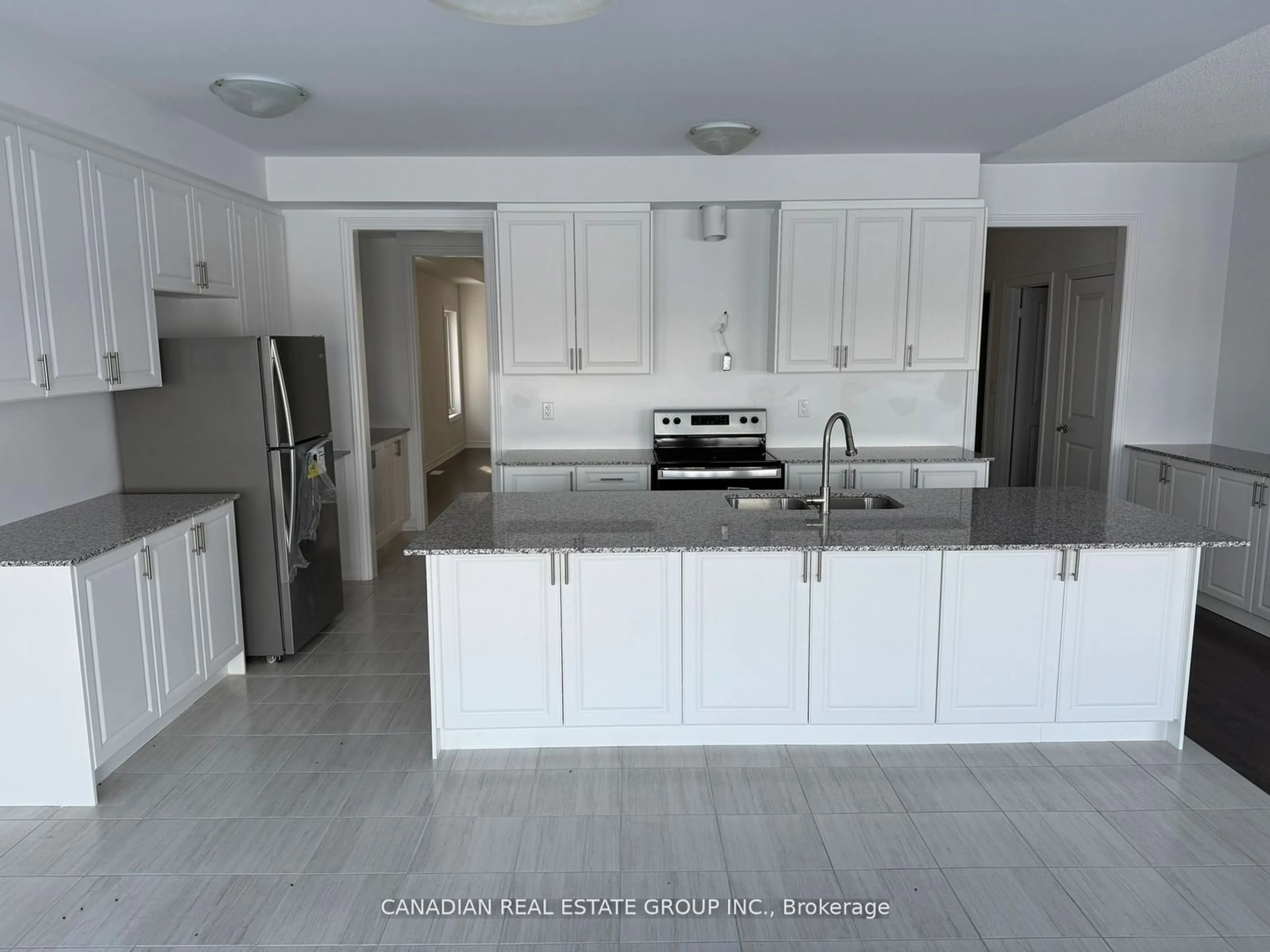 Open concept kitchen, ceramic/tile floor for 438 Vandusen Ave, Southgate Ontario N0C 1B0