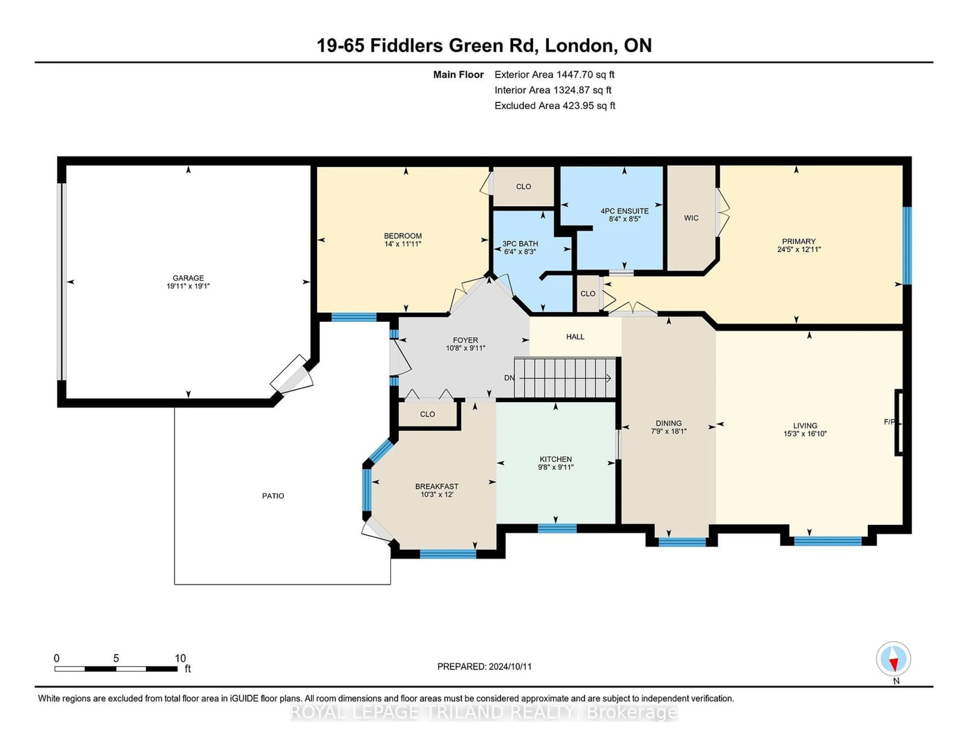 Floor plan for 65 Fiddlers Green Rd #19, London Ontario N6H 4V5