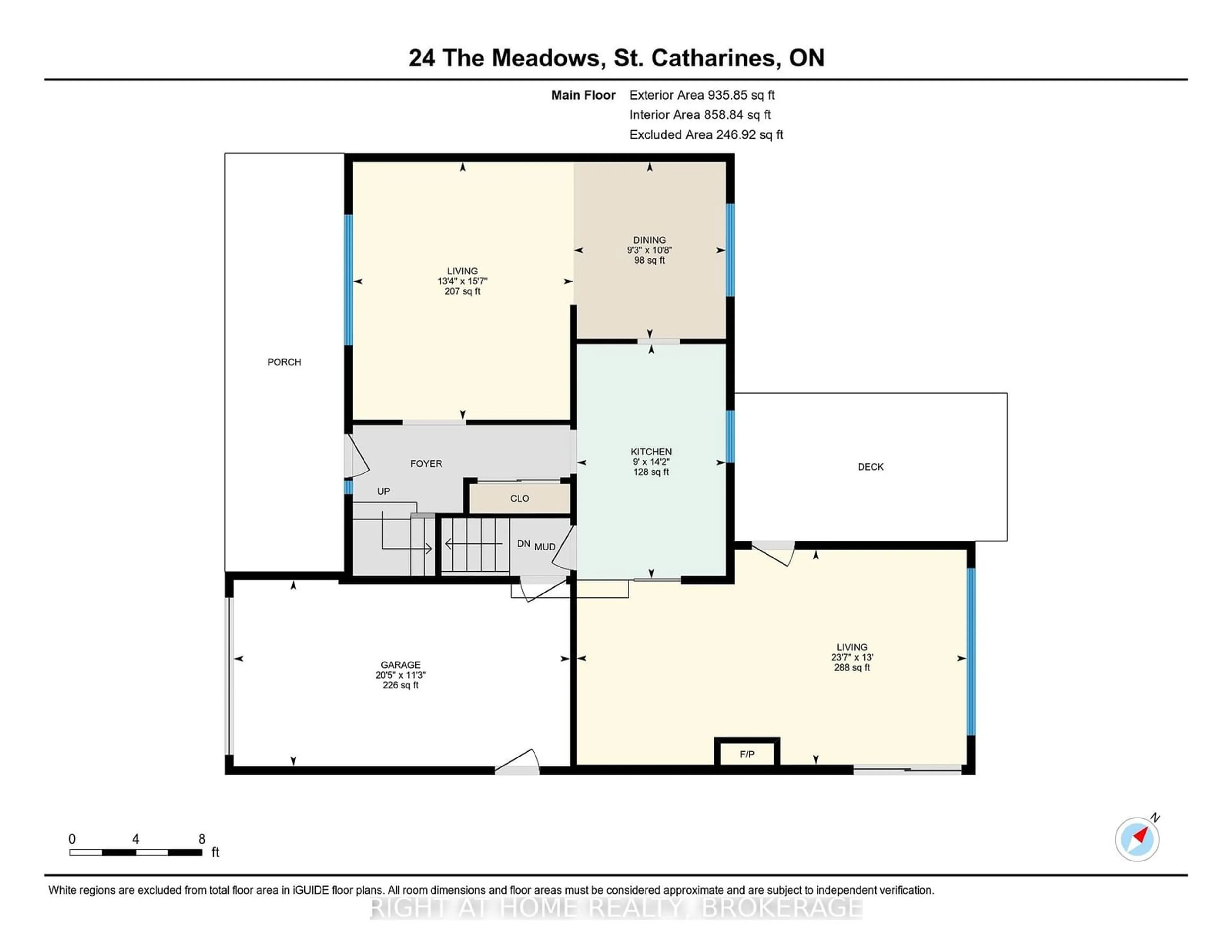 Floor plan for 24 The Meadows St, St. Catharines Ontario L2N 7L1