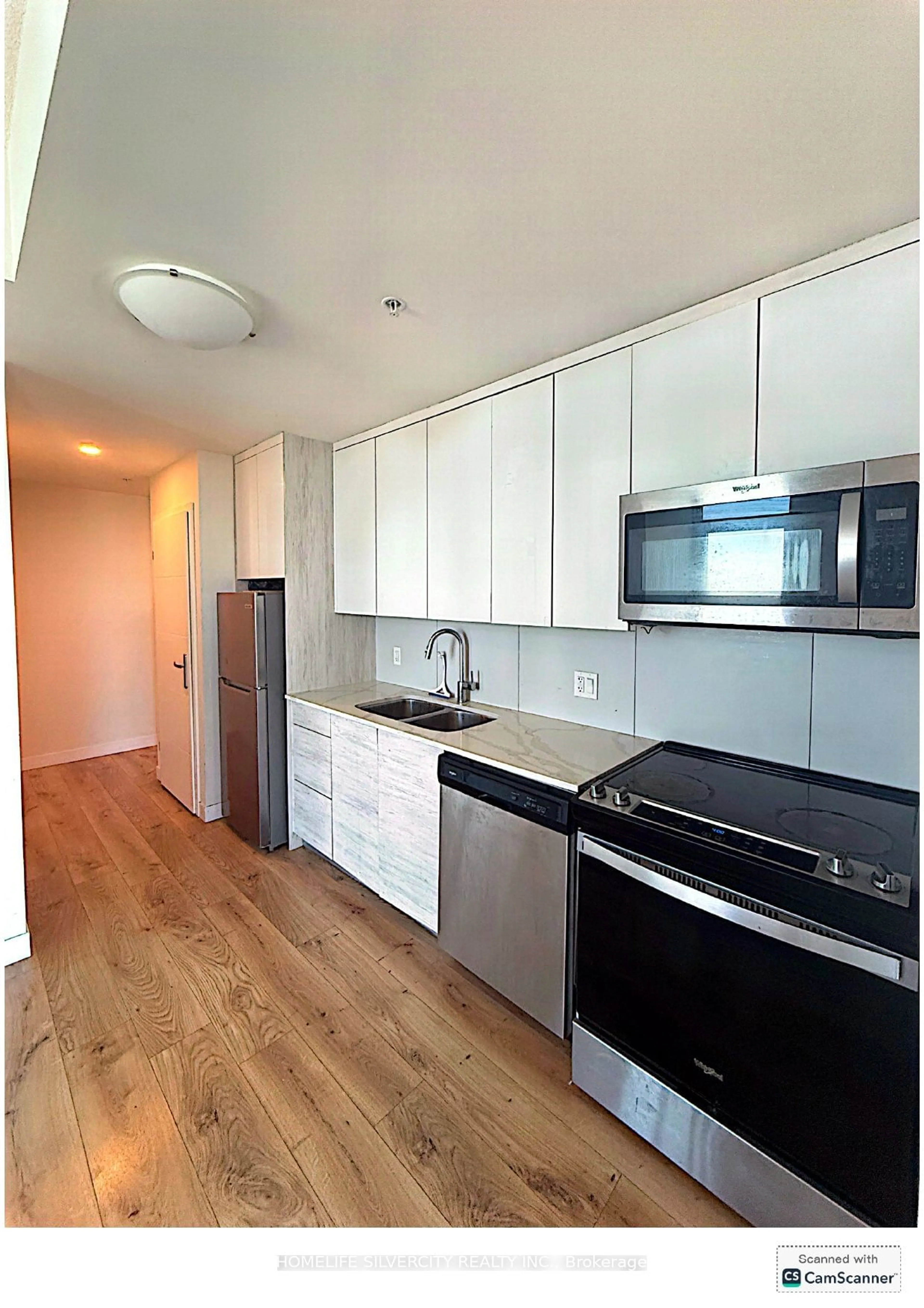 Standard kitchen, wood/laminate floor for 60 Frederick St #3302, Kitchener Ontario N2H 0C7