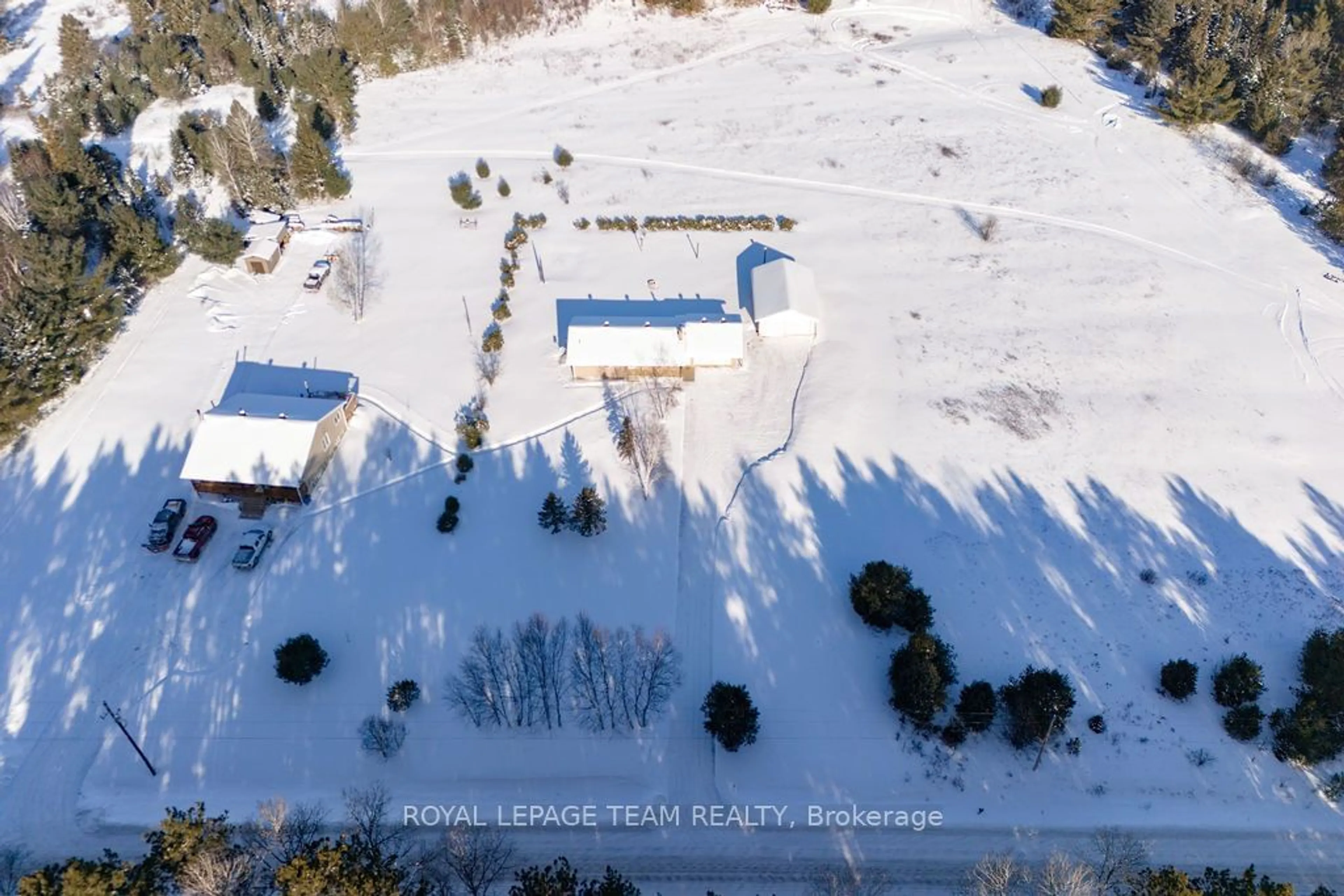 A pic from outside/outdoor area/front of a property/back of a property/a pic from drone, unknown for 48 Pioneer Rd, Madawaska Valley Ontario K0J 1B0