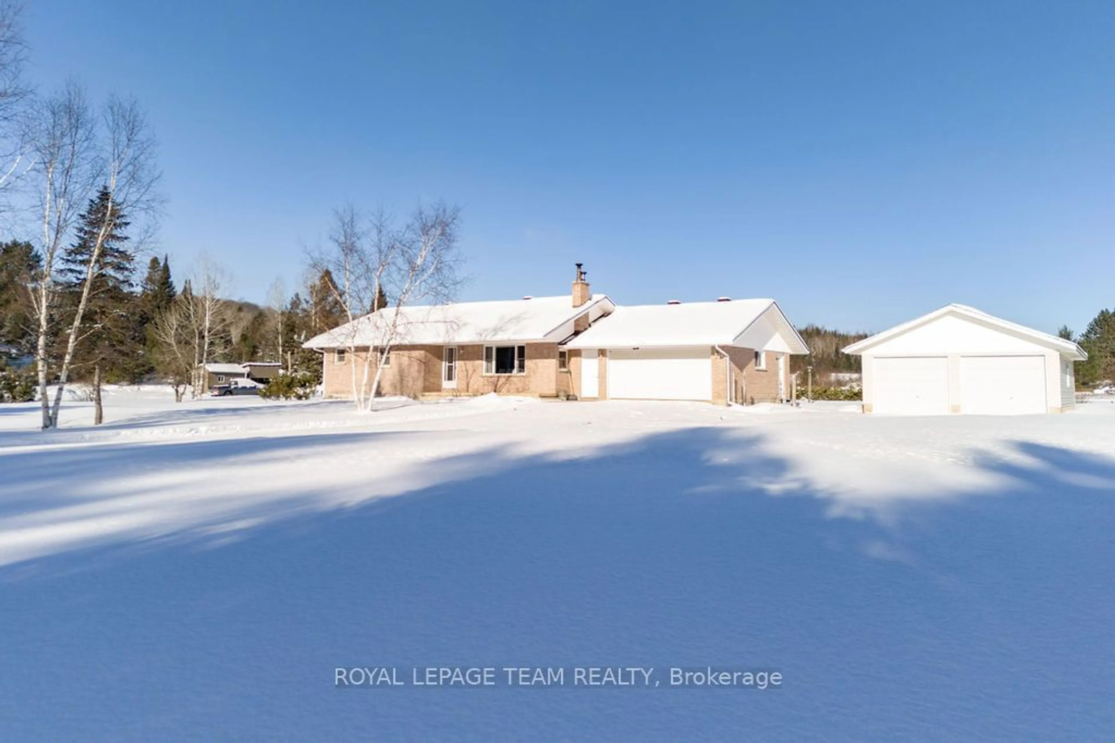 A pic from outside/outdoor area/front of a property/back of a property/a pic from drone, water/lake/river/ocean view for 48 Pioneer Rd, Madawaska Valley Ontario K0J 1B0