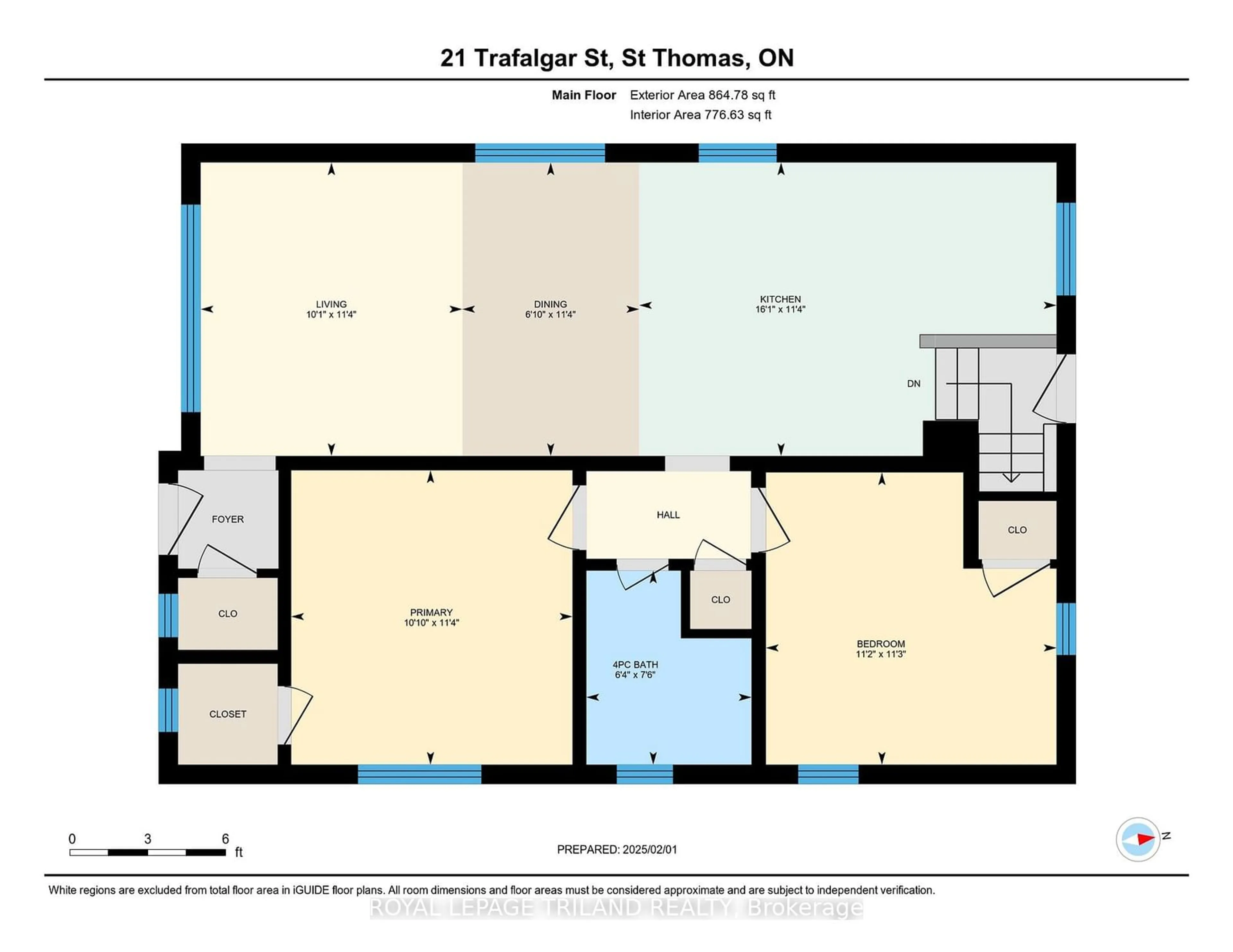 Floor plan for 21 TRAFALGAR St, St. Thomas Ontario N5P 1P1