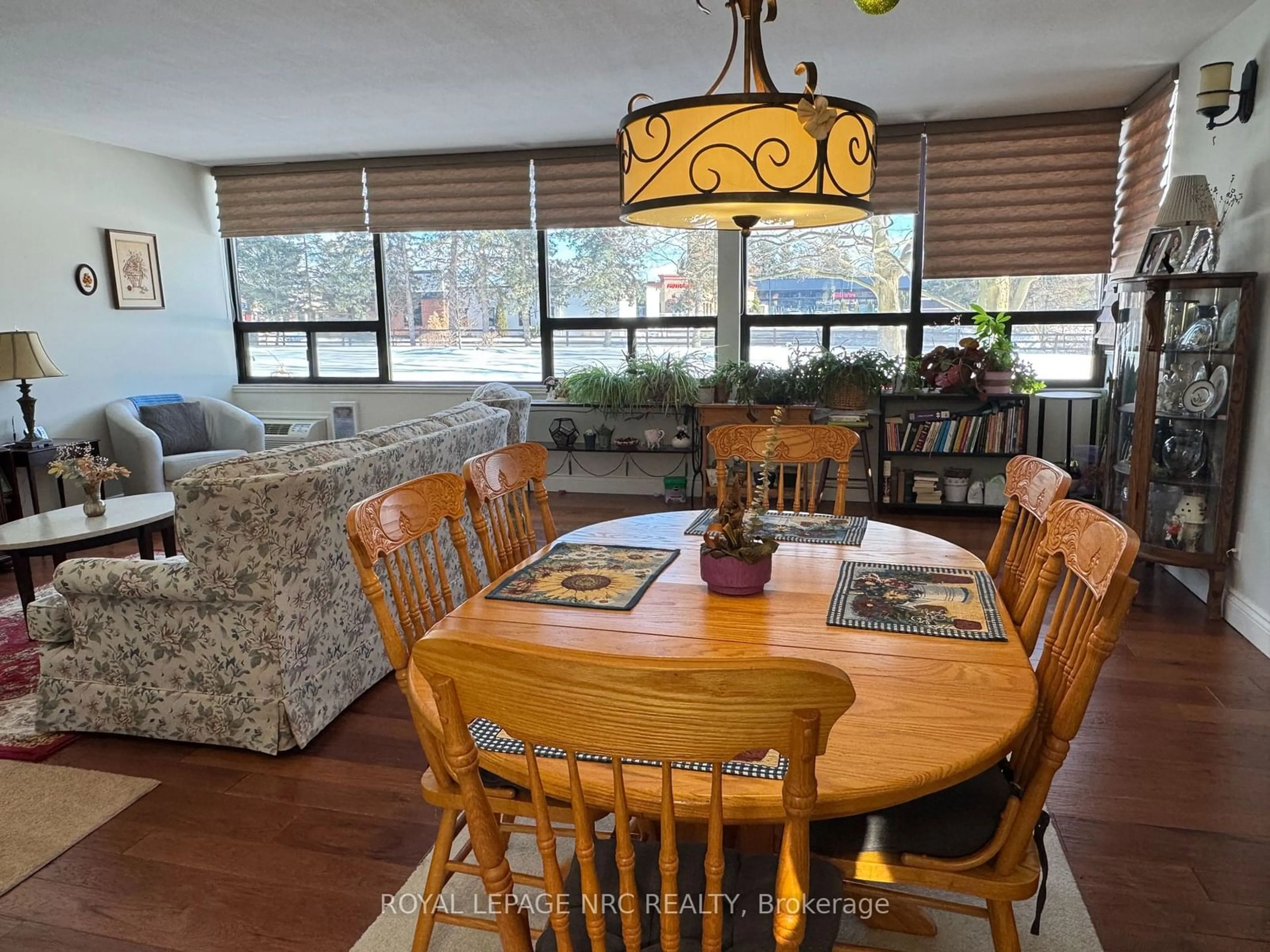 Dining room, wood/laminate floor for 190 Highway 20 #102A, Pelham Ontario L0S 1M0