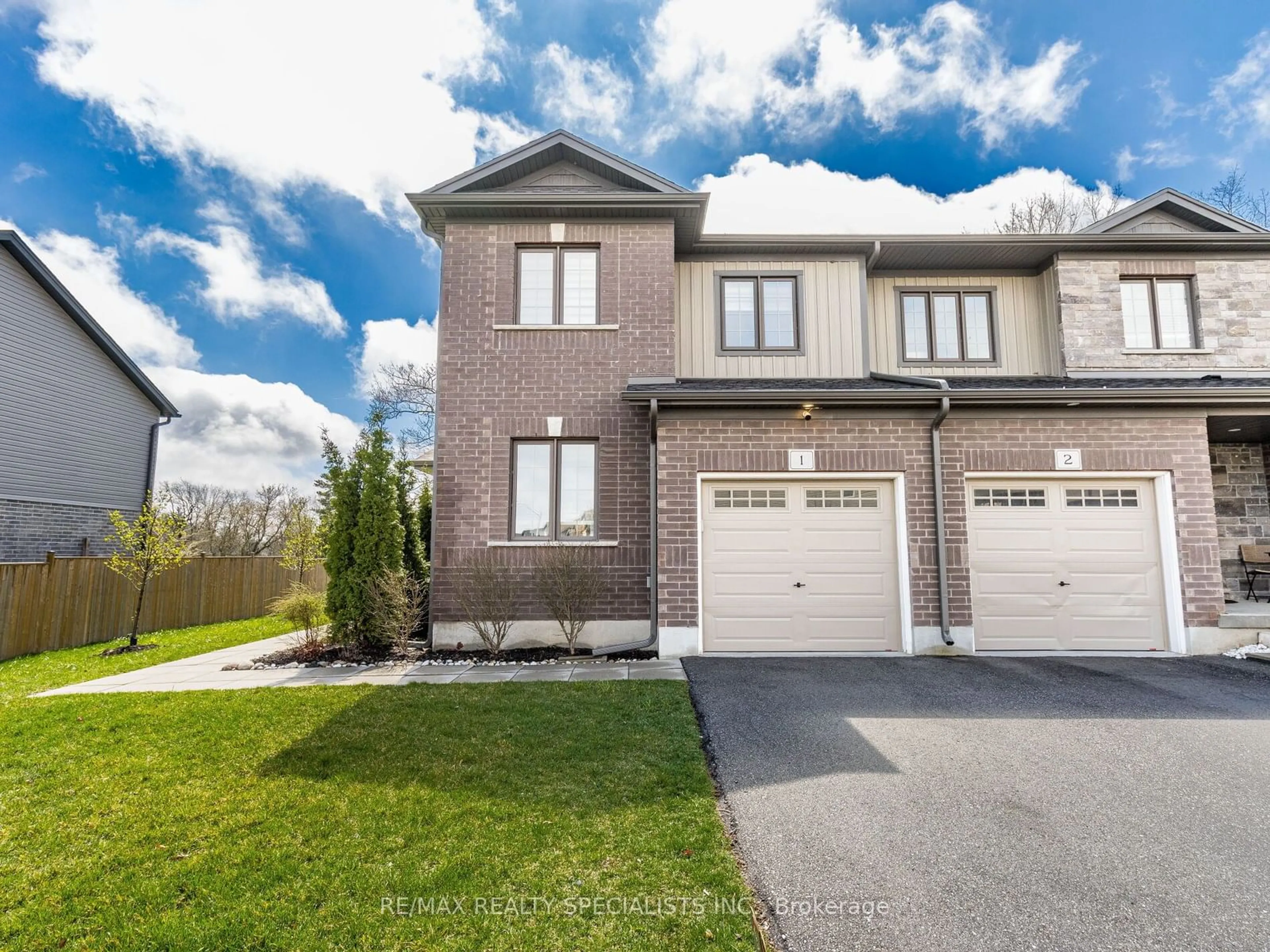 Home with brick exterior material, street for 135 Hardcastle Dr #1, Cambridge Ontario N1S 0B6