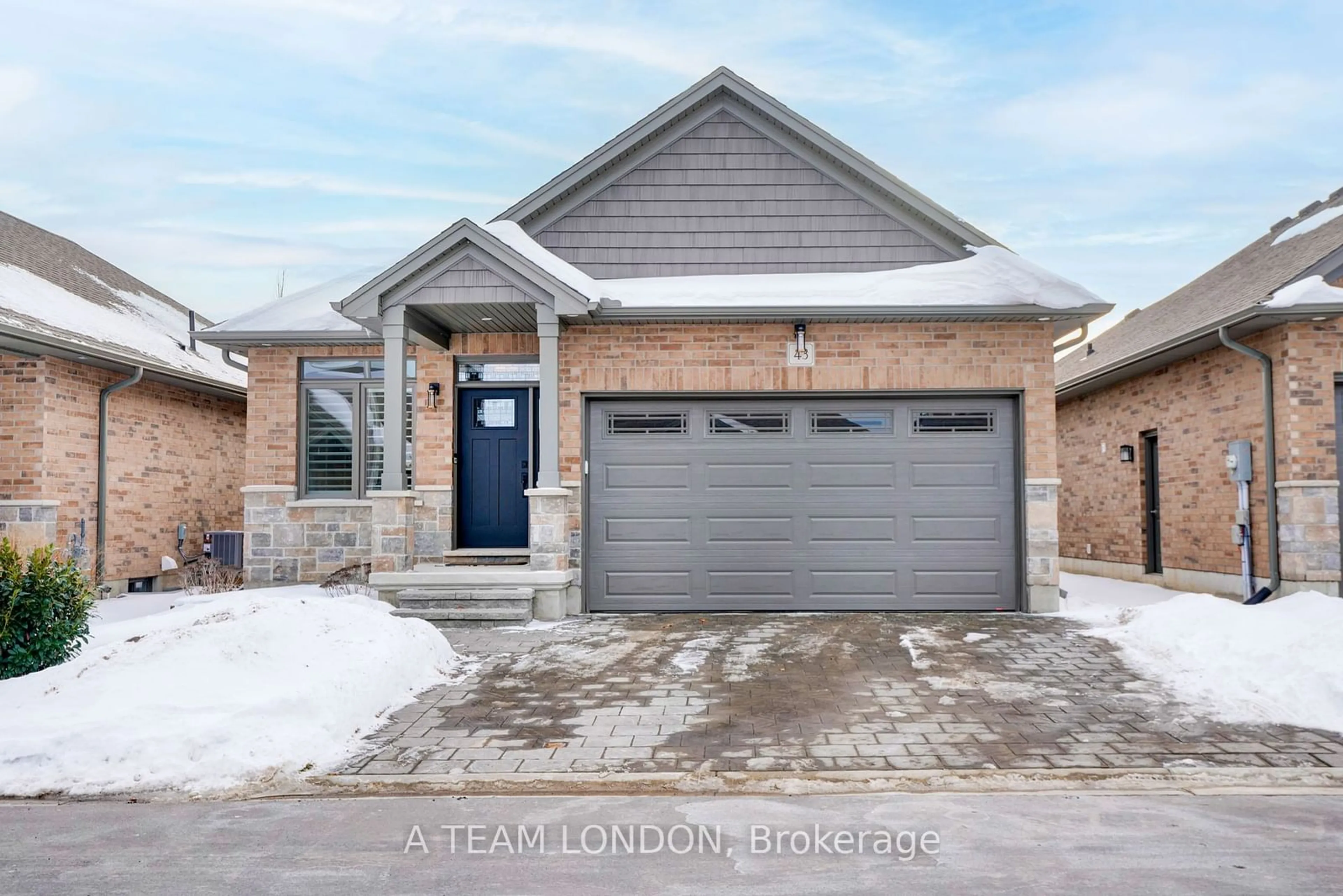 Home with brick exterior material, street for 159 Collins Way #43, Strathroy-Caradoc Ontario N7G 0G8