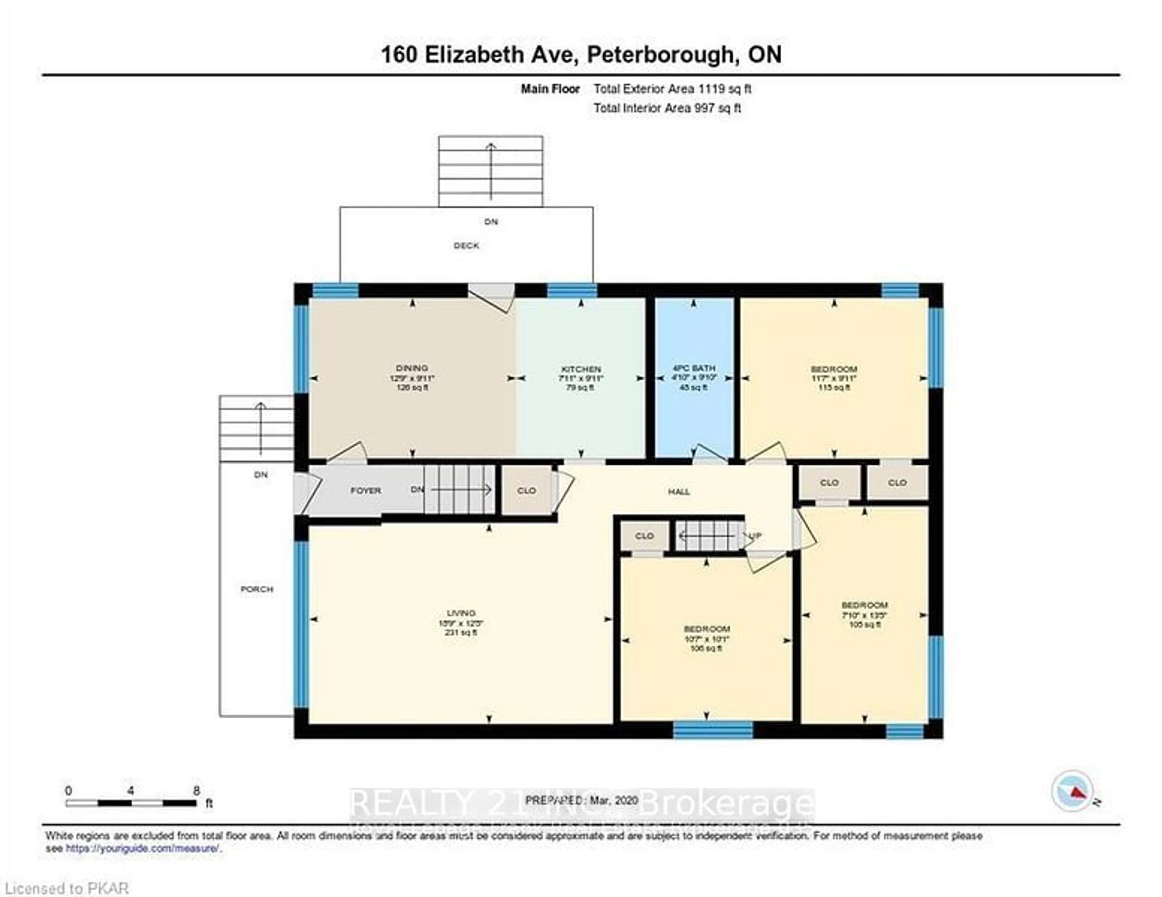 Floor plan for 160 Elizabeth Ave, Peterborough Ontario K9H 5E3