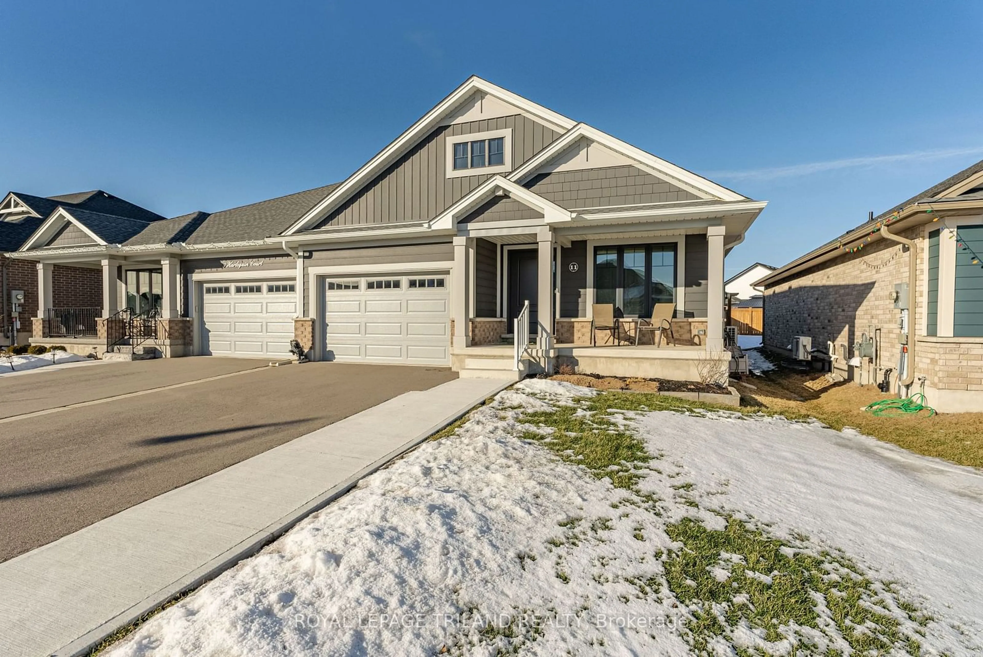 Home with vinyl exterior material, street for 11 Harlequin Crt, St. Thomas Ontario N5R 0L5