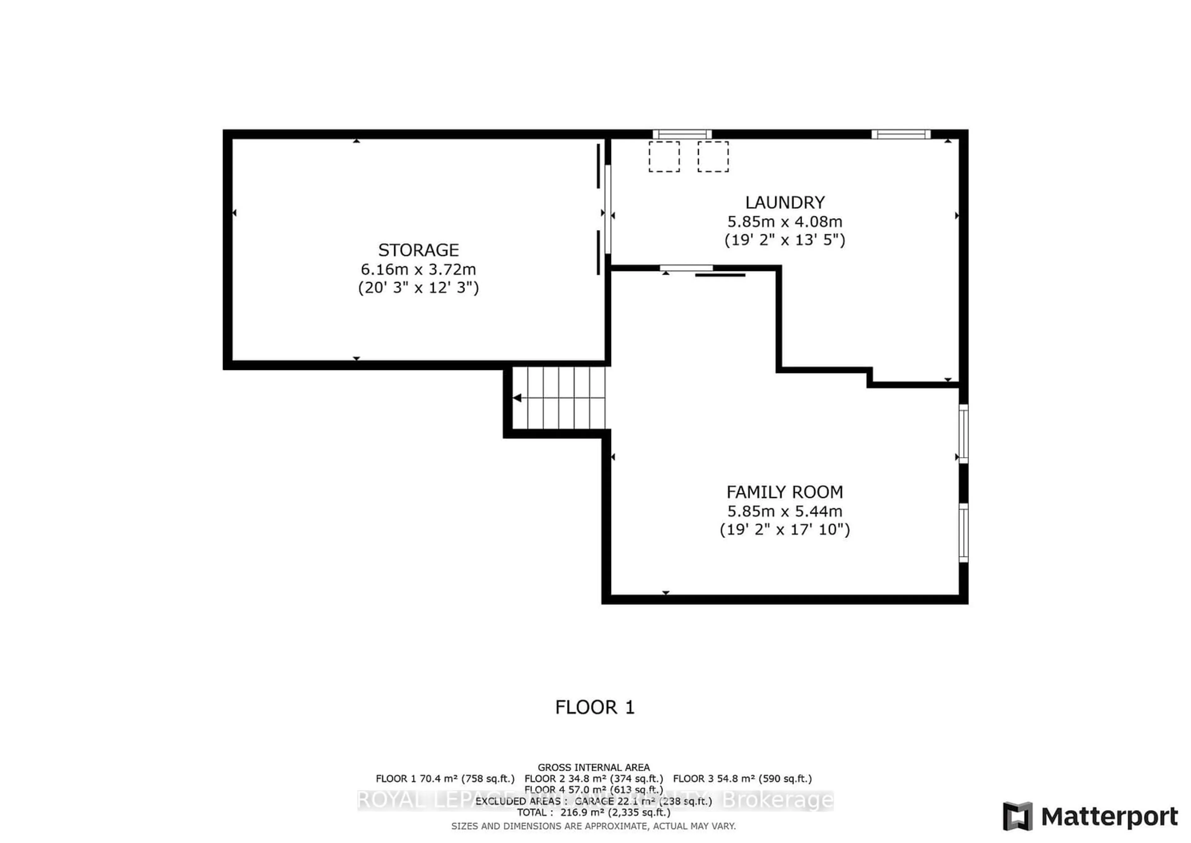 Floor plan for 71 St Clair Crt, London Ontario N6J 3W1