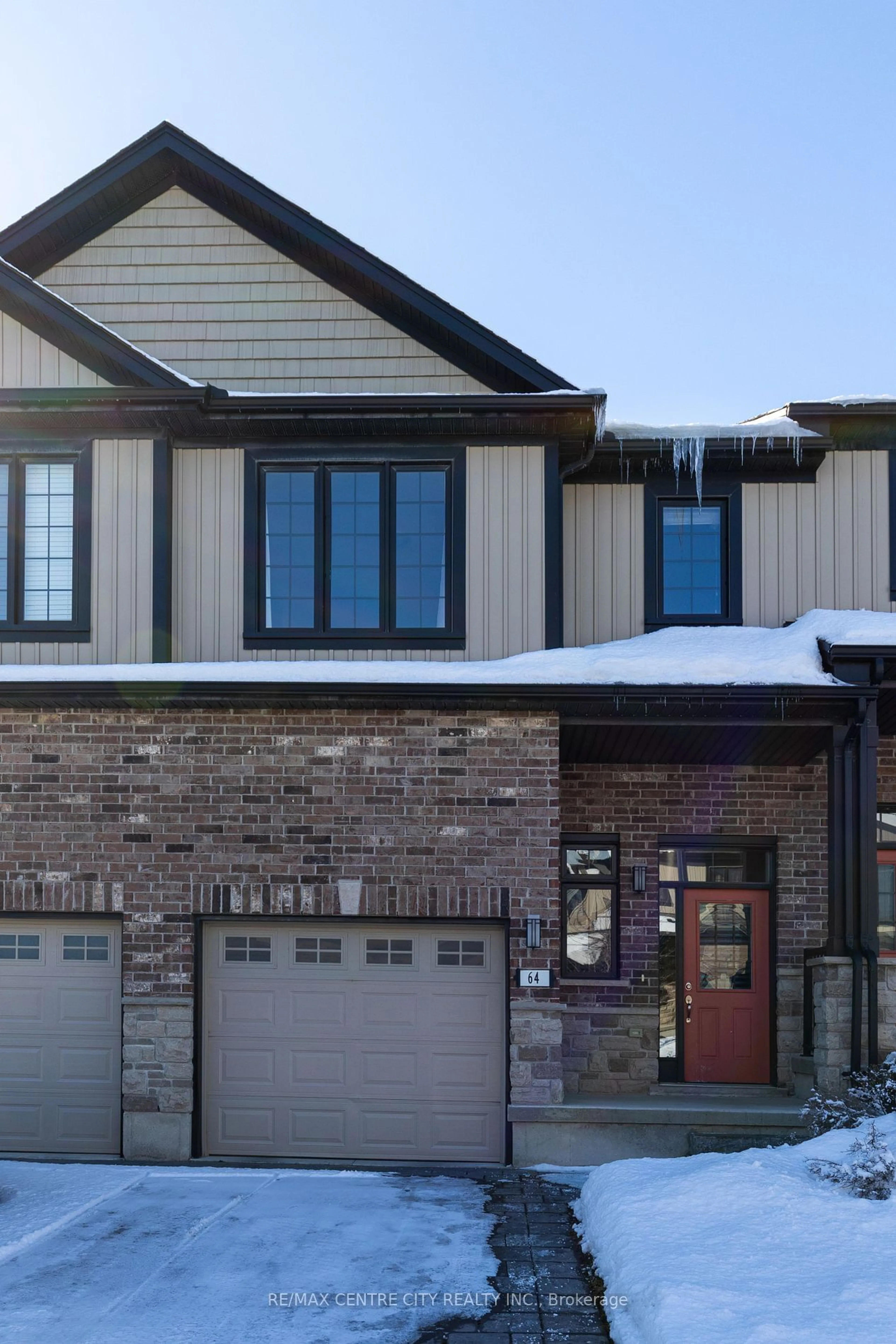 Home with brick exterior material, street for 2235 Blackwater Rd #64, London Ontario N5Y 0L8