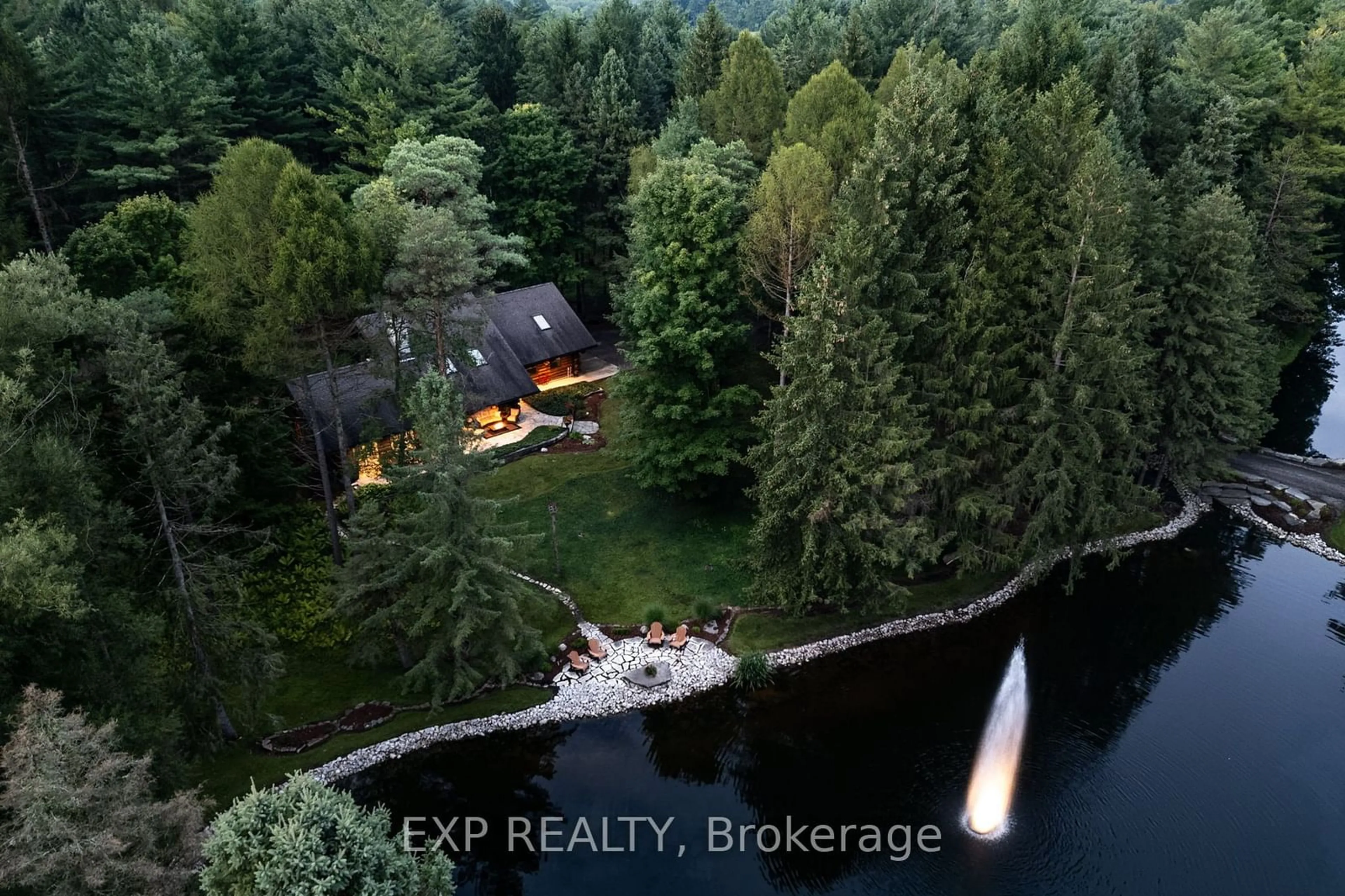 A pic from outside/outdoor area/front of a property/back of a property/a pic from drone, water/lake/river/ocean view for 10608 Longwoods Rd, Middlesex Centre Ontario N0L 1E0