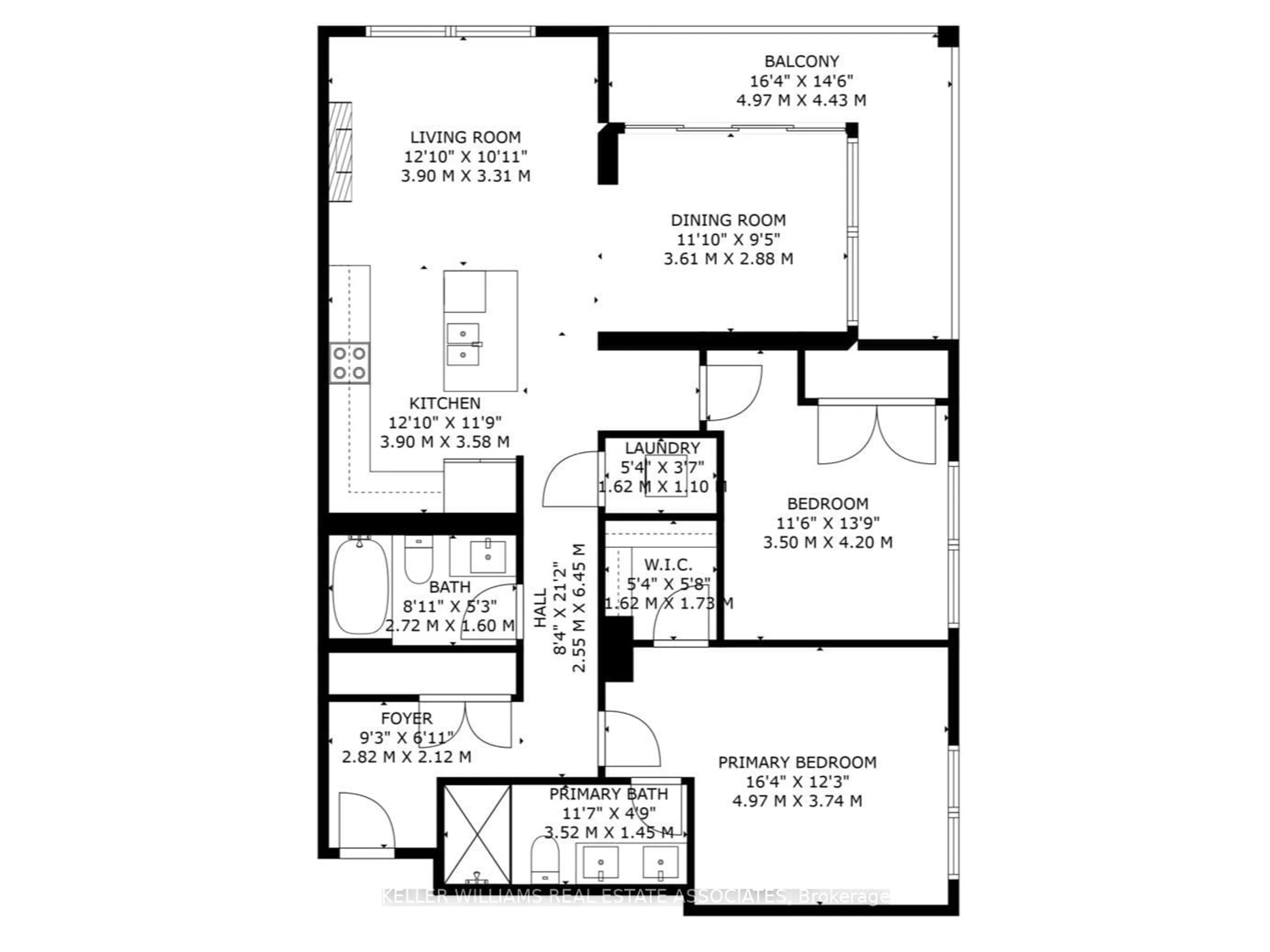 Floor plan for 1880 Gordon St #404, Guelph Ontario N1L 0P5