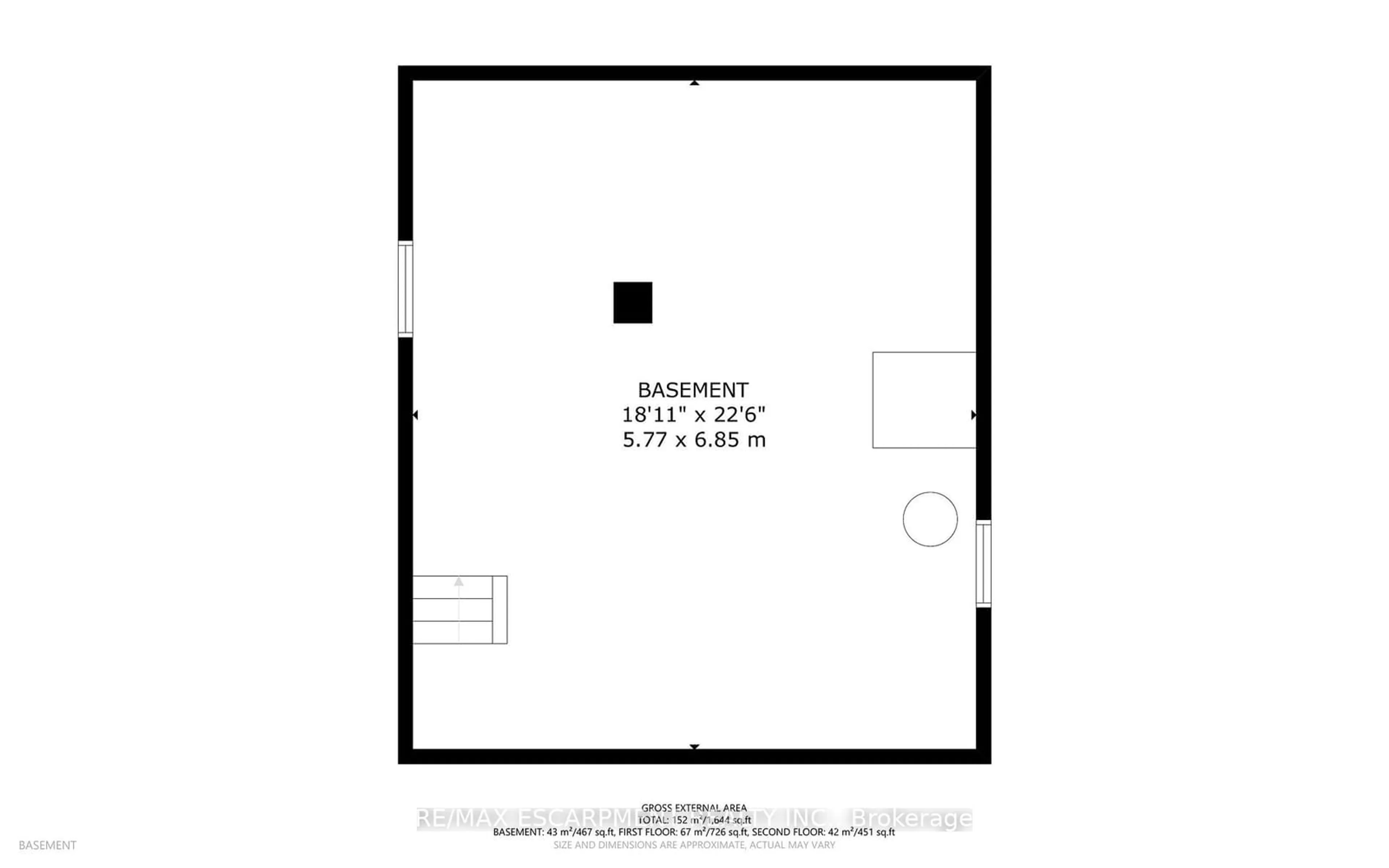 Floor plan for 20 York St, Welland Ontario L3B 4A6