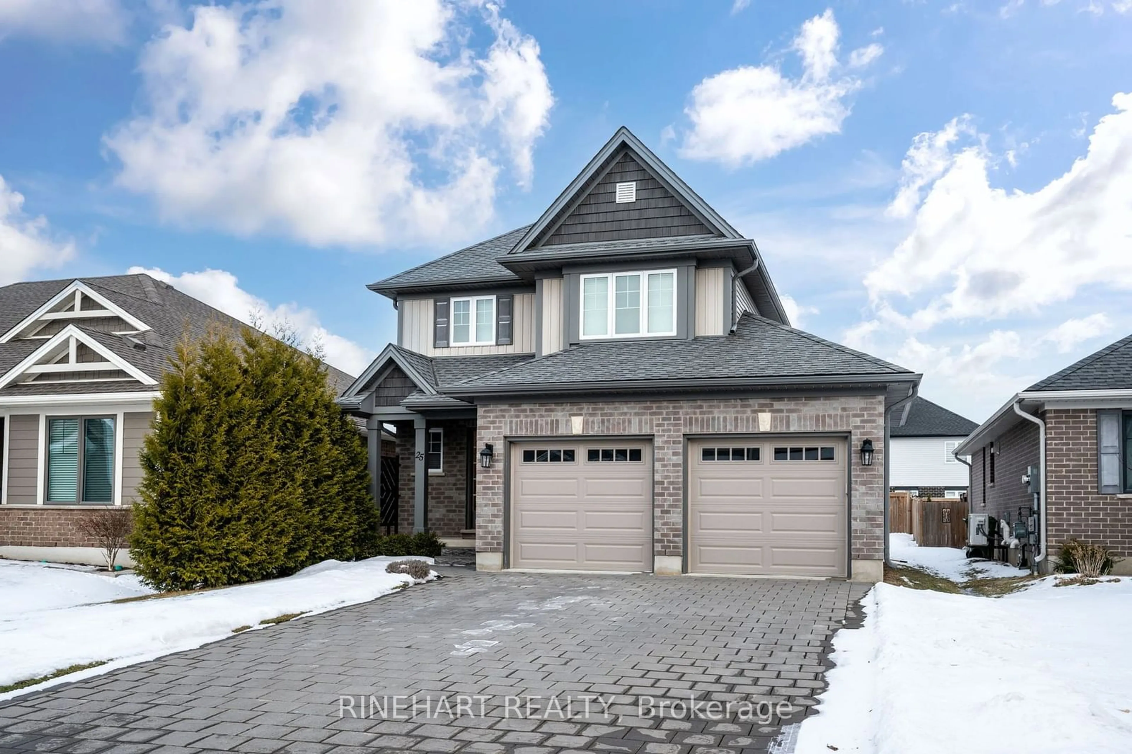 Home with brick exterior material, street for 25 Ashberry Pl, St. Thomas Ontario N5R 0H7