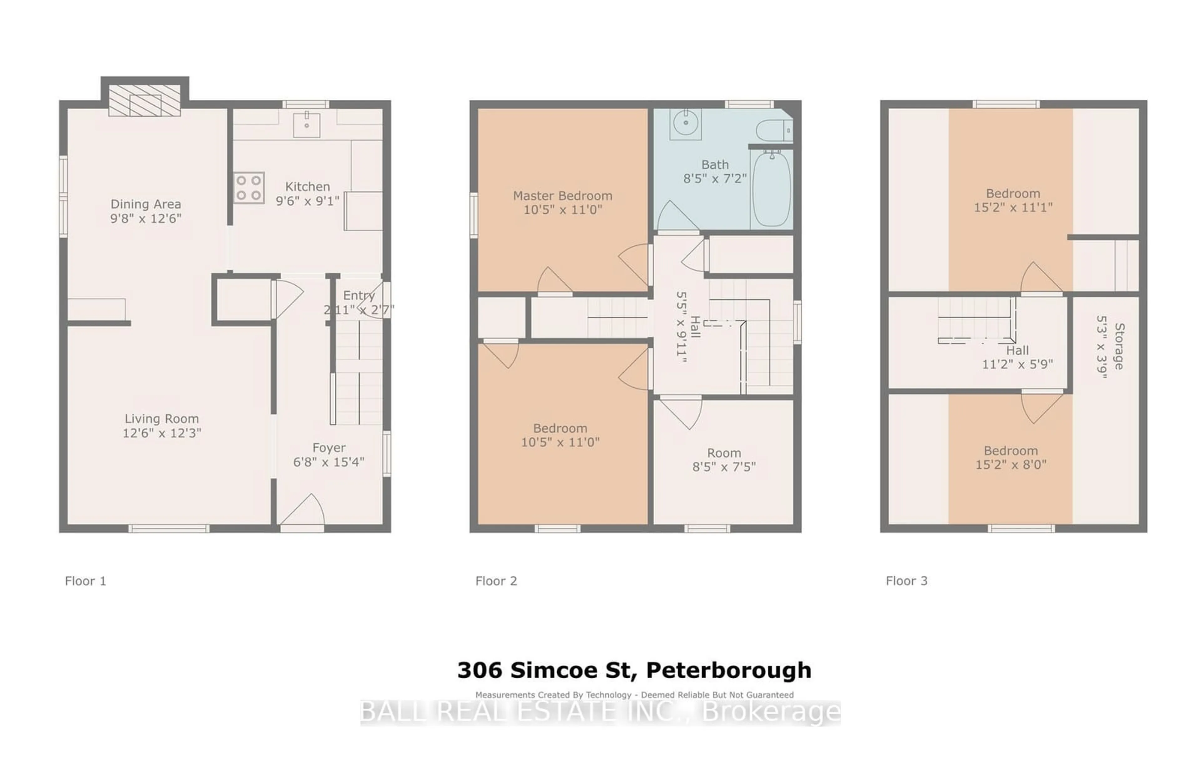 Floor plan for 306 Simcoe St, Peterborough Ontario K9H 2J3