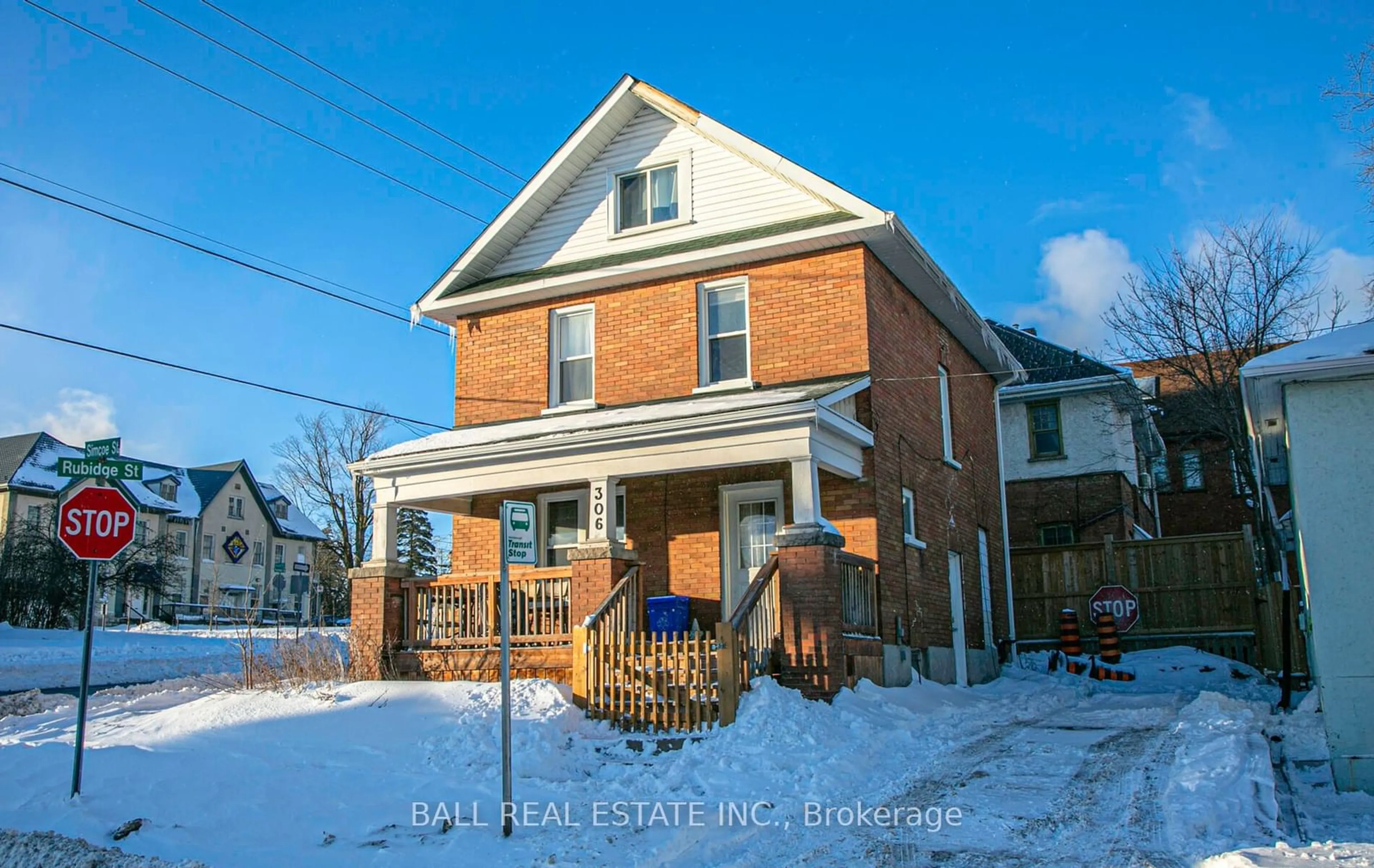 Home with brick exterior material, street for 306 Simcoe St, Peterborough Ontario K9H 2J3