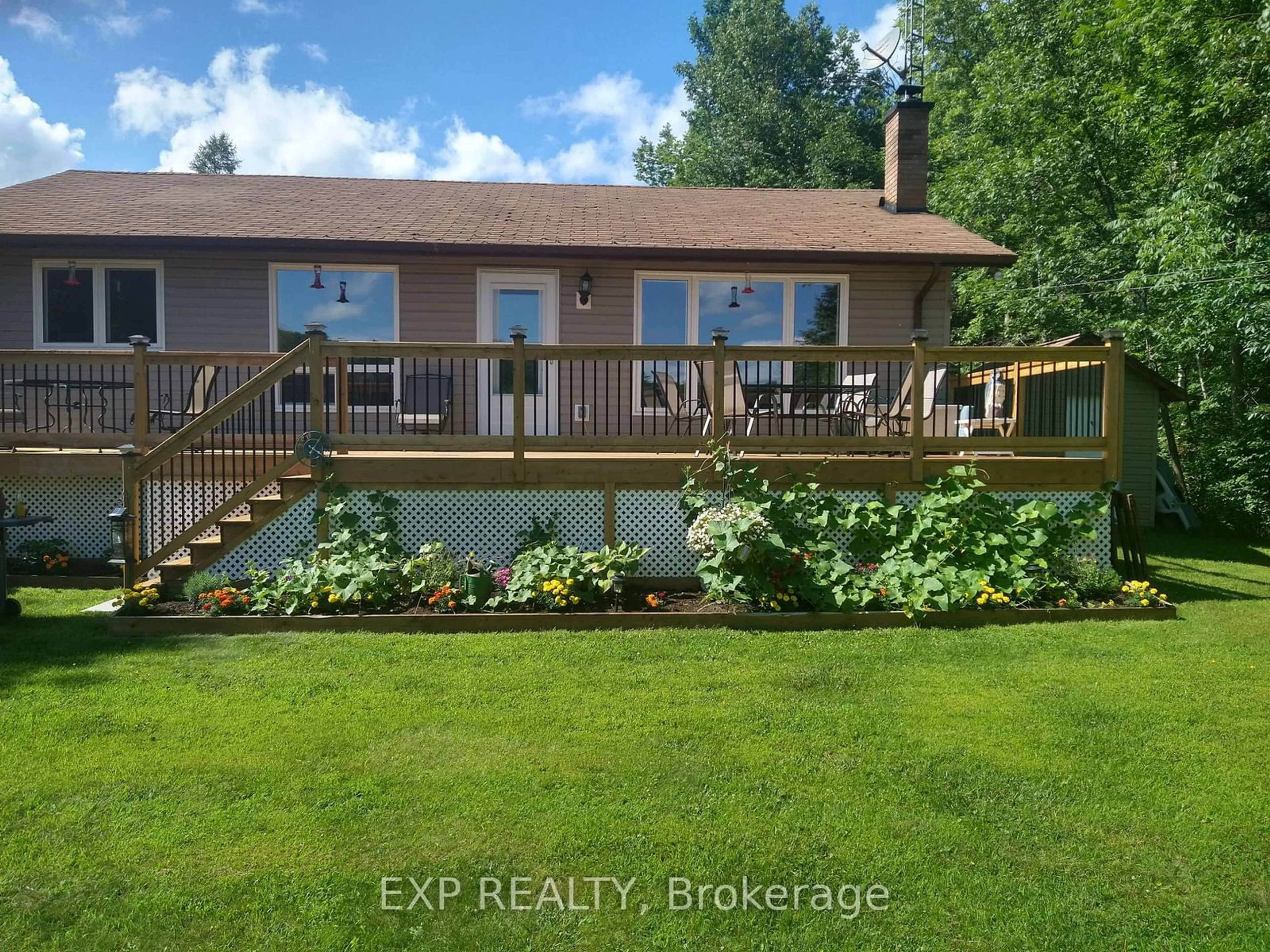 A pic from outside/outdoor area/front of a property/back of a property/a pic from drone, water/lake/river/ocean view for 61 C Blackfish Bay Rd, Madawaska Valley Ontario K0J 1L0