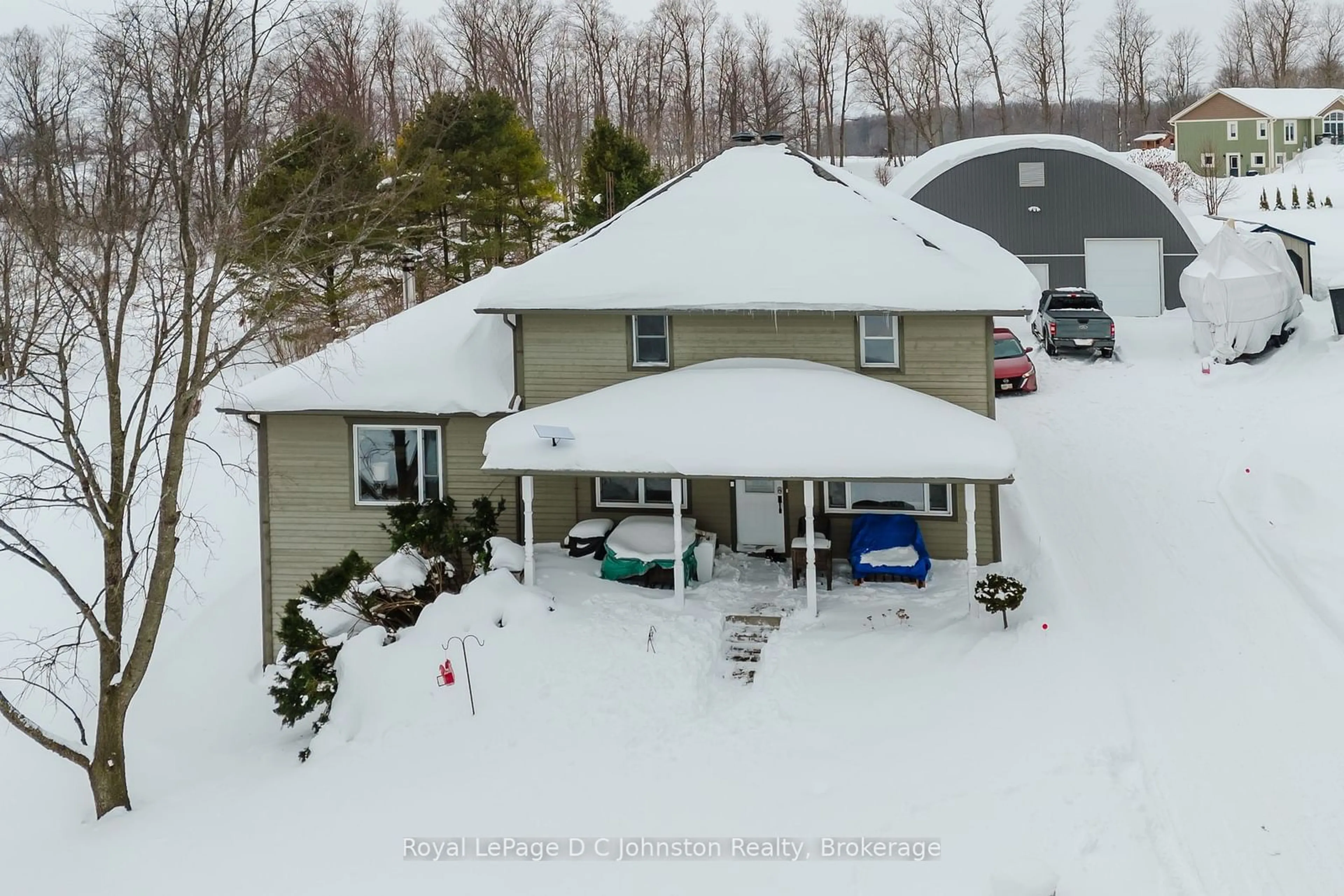 A pic from outside/outdoor area/front of a property/back of a property/a pic from drone, street for 89 Sideroad 5, Arran-Elderslie Ontario N0H 2L0