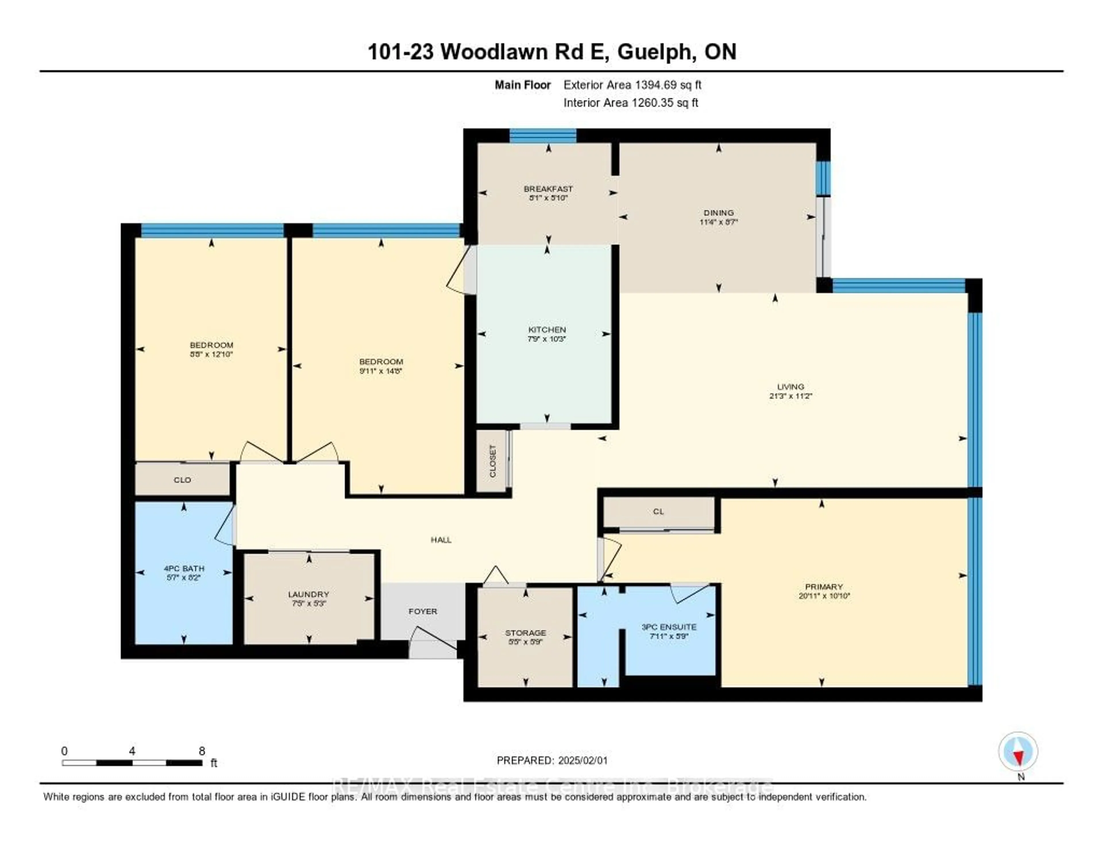 Floor plan for 23 Woodlawn Rd #101, Guelph Ontario N1H 7G6