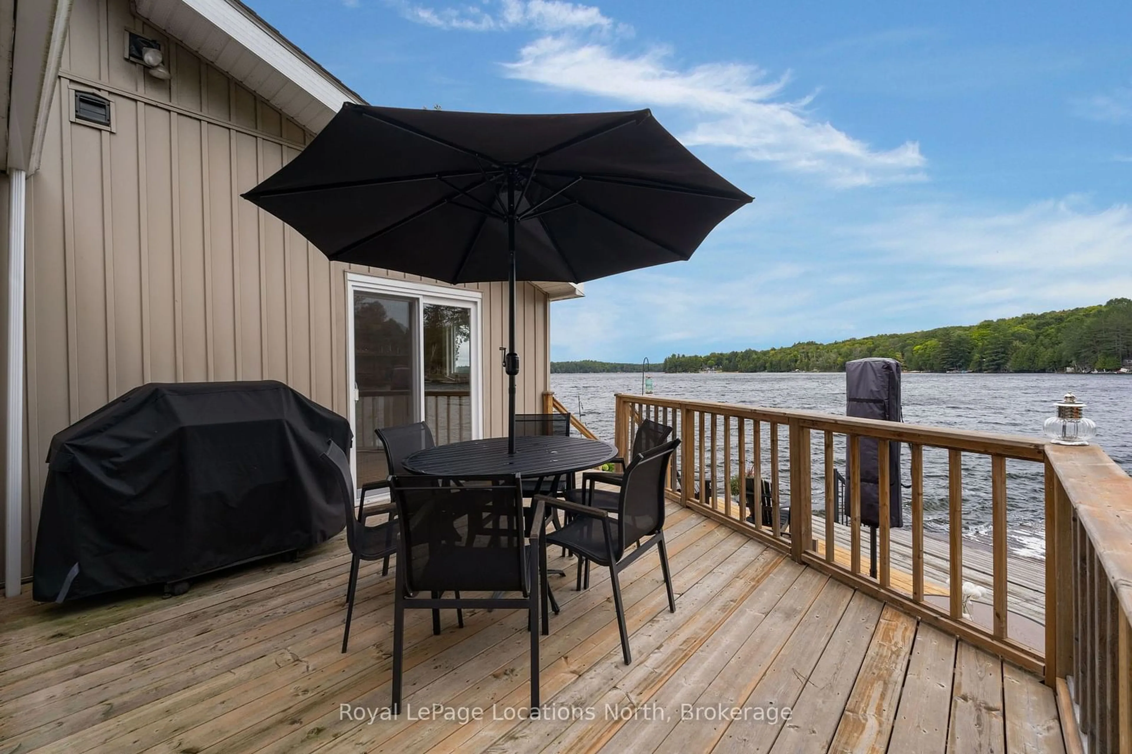 Patio, water/lake/river/ocean view for 1433 South Horn Lk Rd, Ryerson Ontario P0A 1C0