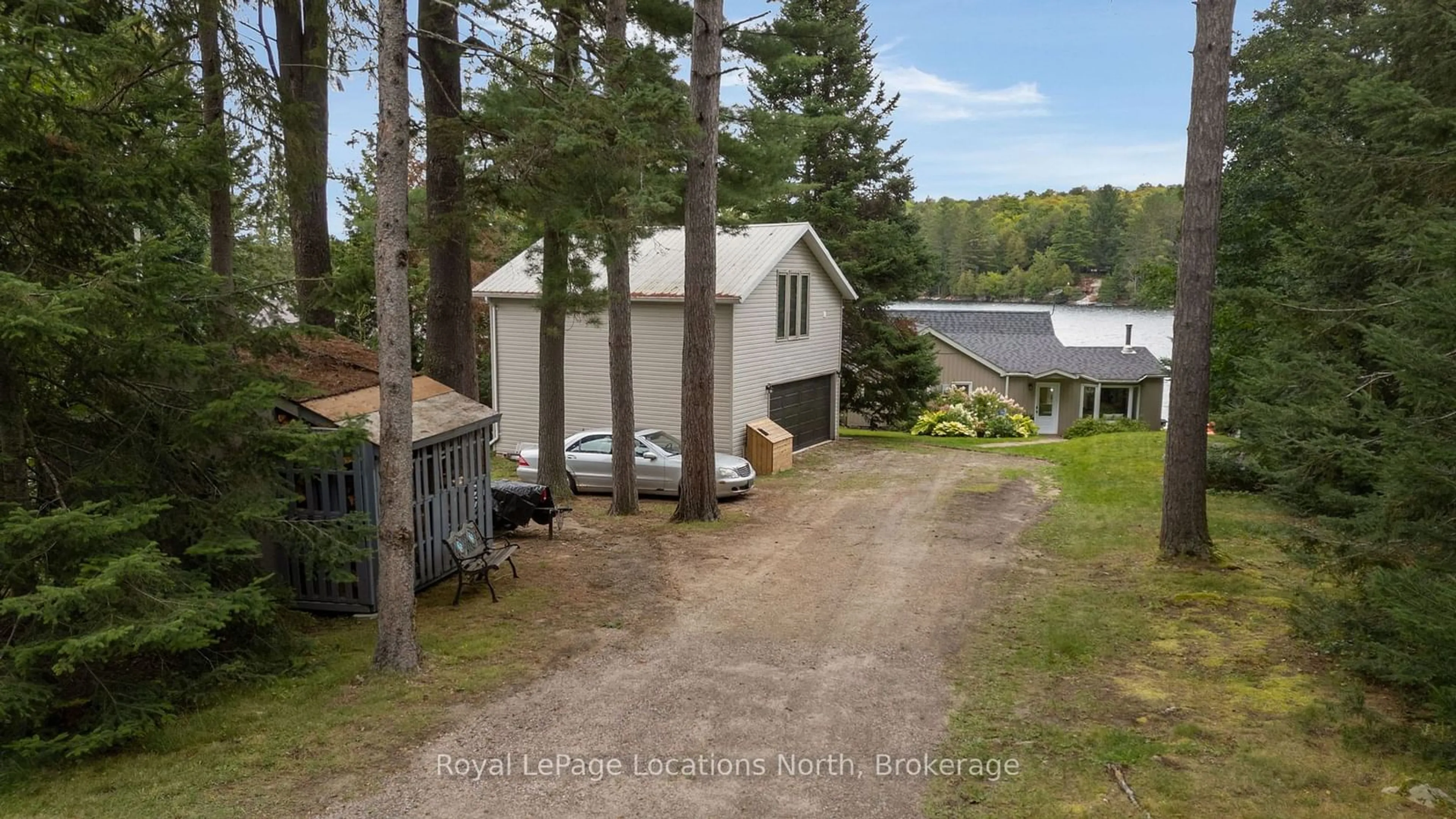 A pic from outside/outdoor area/front of a property/back of a property/a pic from drone, forest/trees view for 1433 South Horn Lk Rd, Ryerson Ontario P0A 1C0