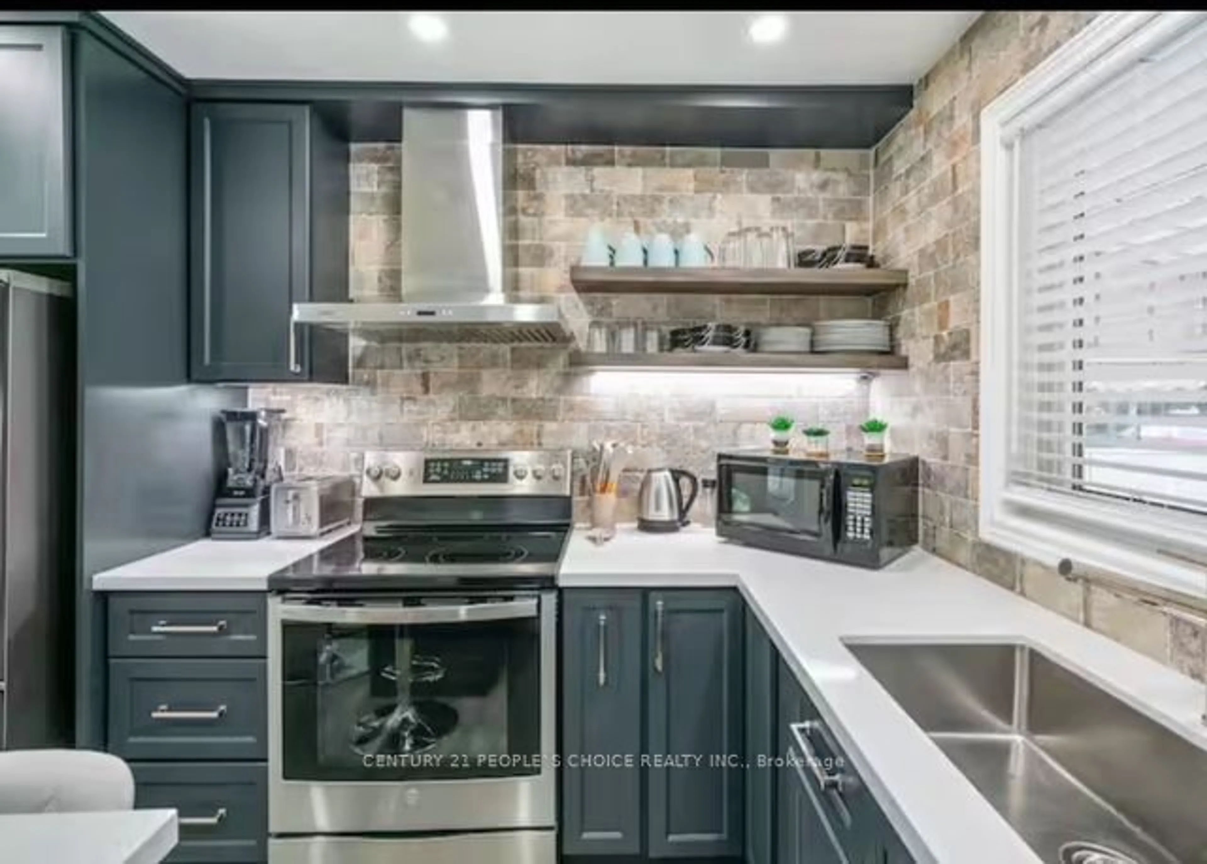 Contemporary kitchen, ceramic/tile floor for 5 Northwood Dr, St. Catharines Ontario L2M 4J4