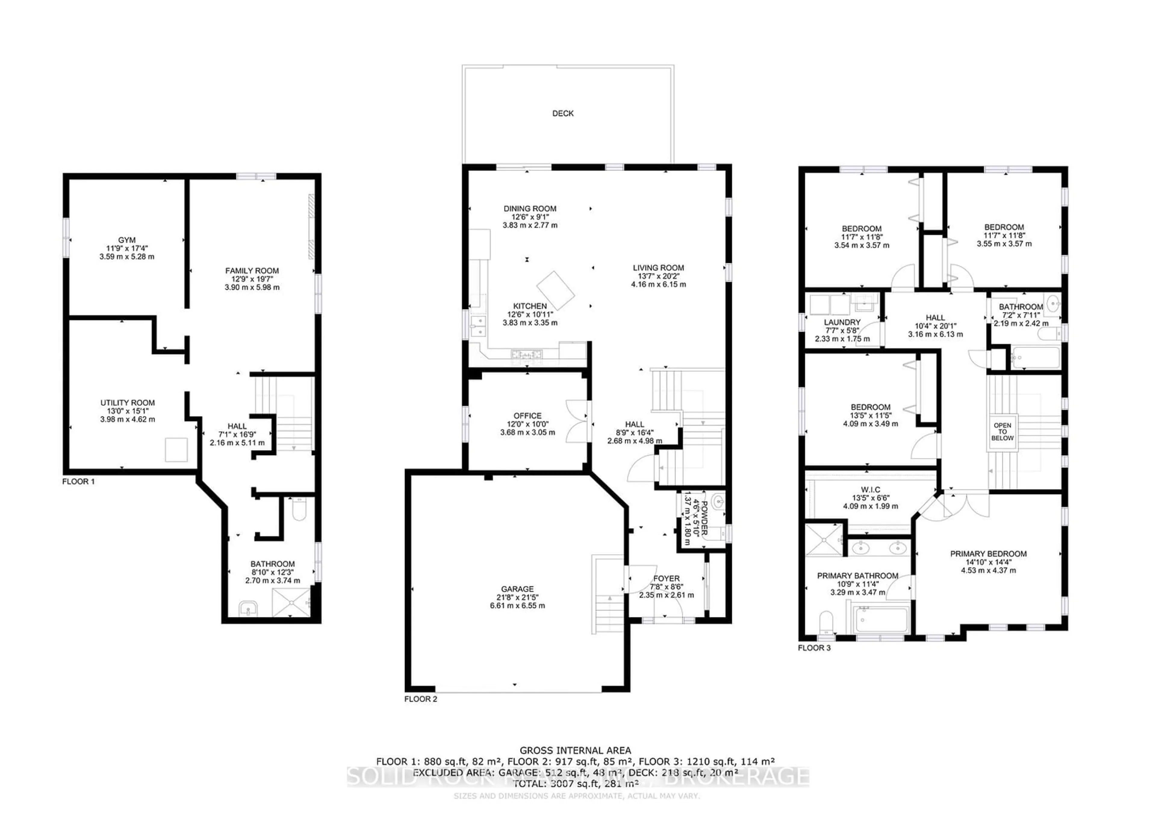 Floor plan for 1291 Frank St, Kingston Ontario K7P 0G9