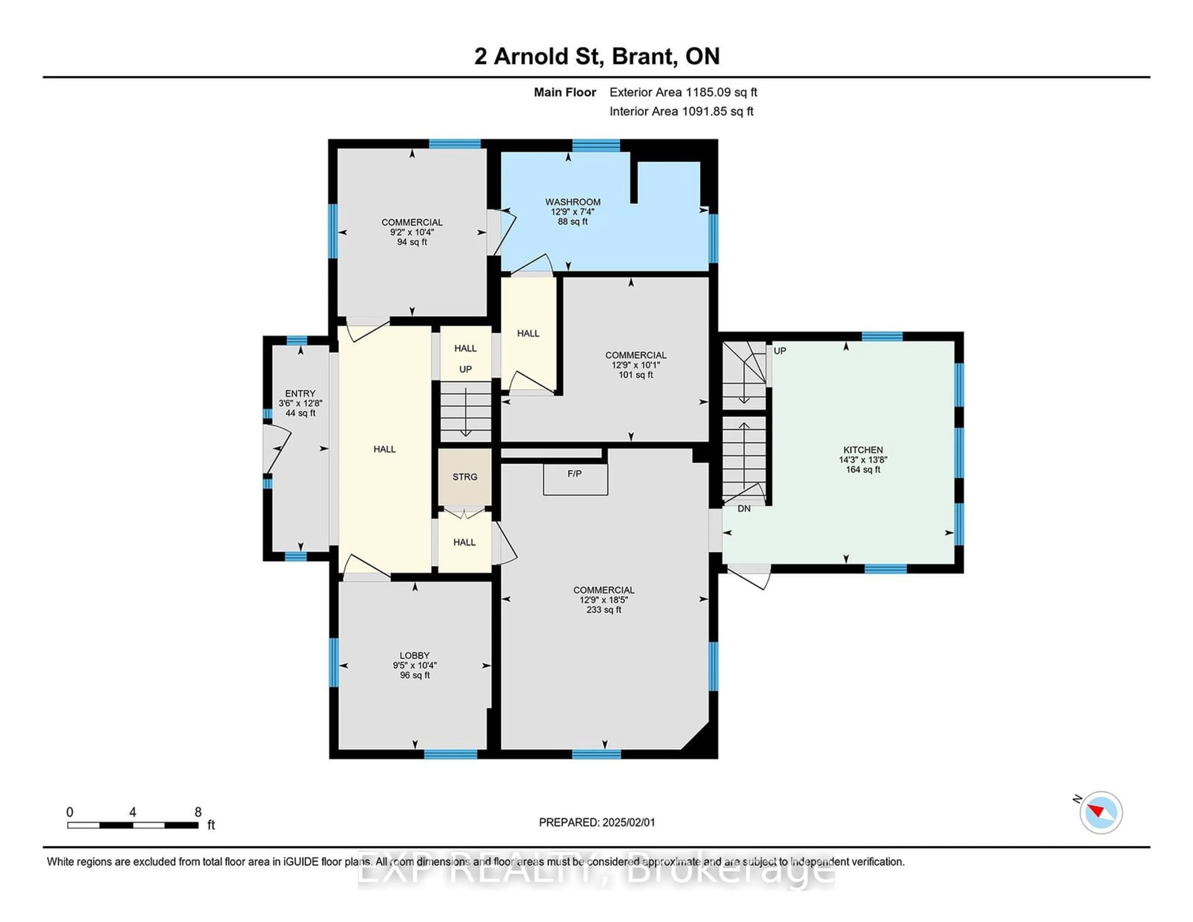 Floor plan for 2 Arnold St, Brant Ontario N3L 2C2